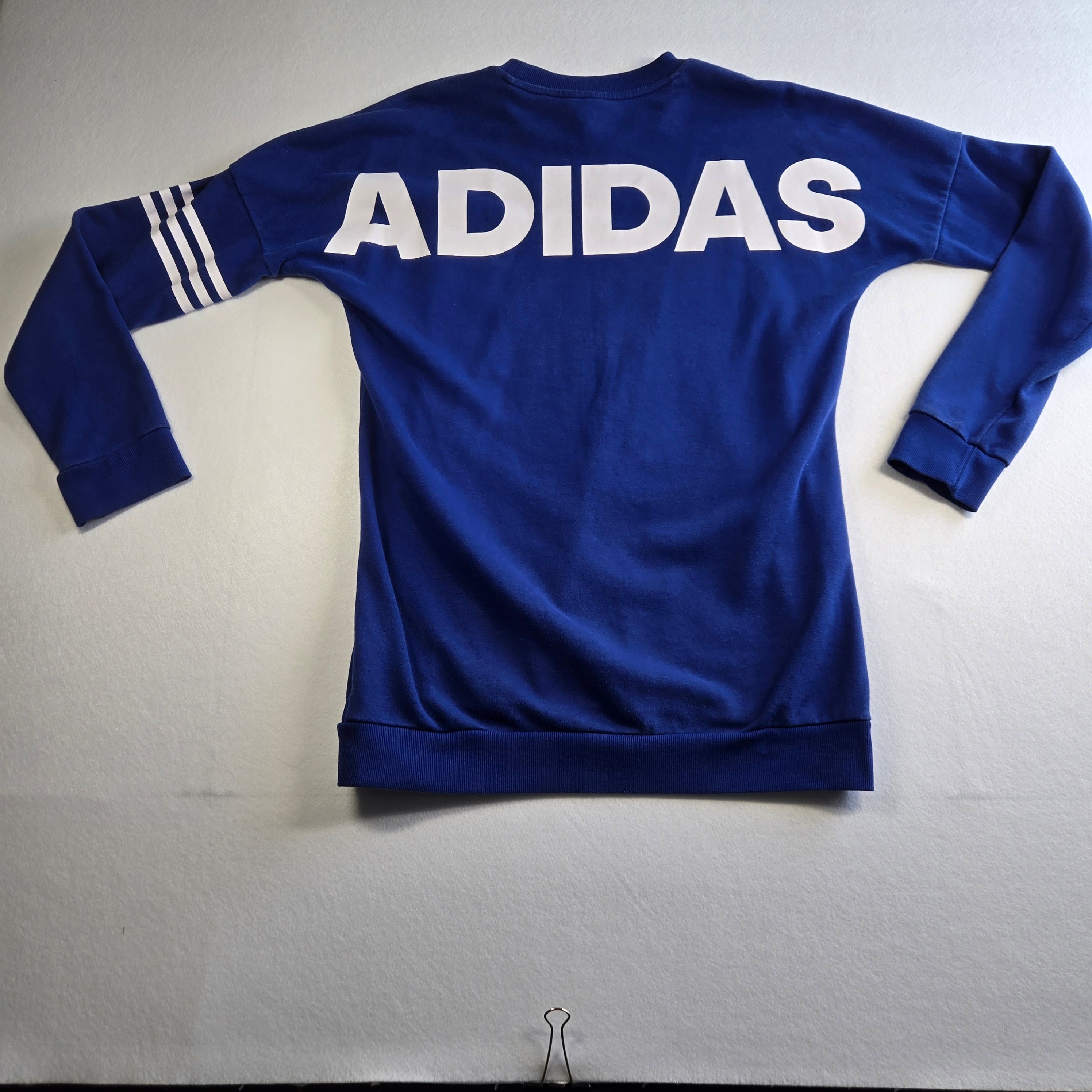 Adidas Blue Crewneck Sweatshirt XS - Thumbnail 2