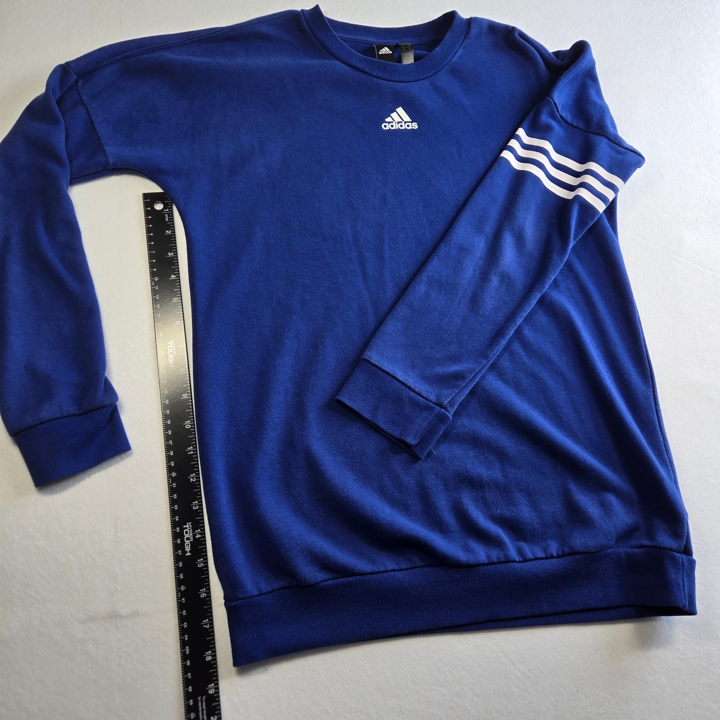 Adidas Blue Crewneck Sweatshirt XS - Thumbnail 4