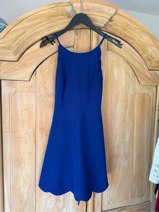 Timeless Royal Blue Cocktail Dress - Thumbnail 7