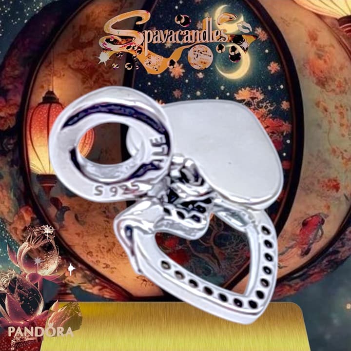 Pandora Heart I woof you/ dog ears charm US SELLER - Thumbnail 8