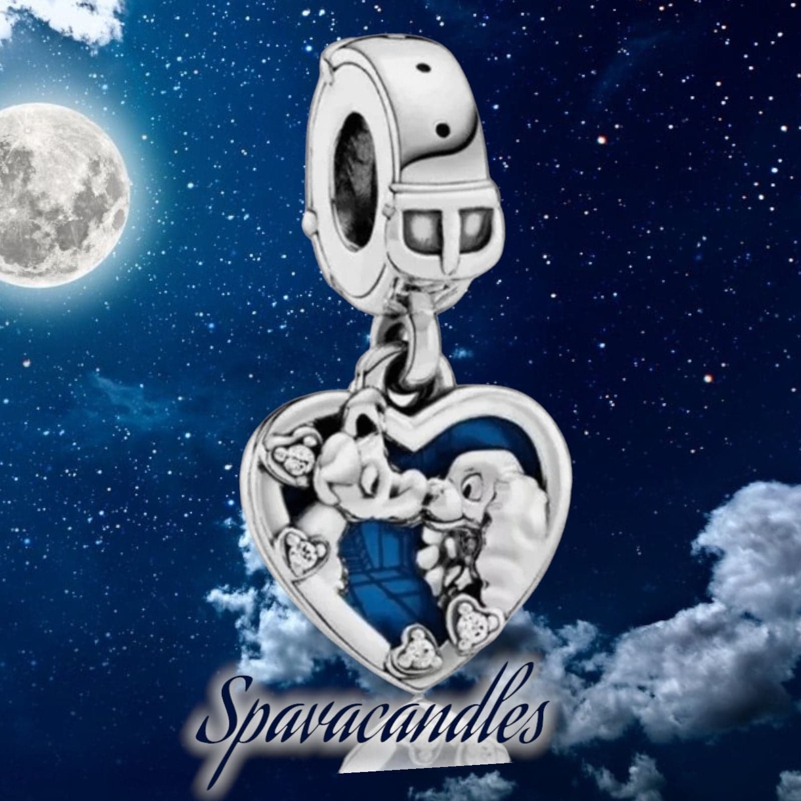 New Authentic PANDORA Disney Lady & The Tramp Dangle Charm - Thumbnail 3