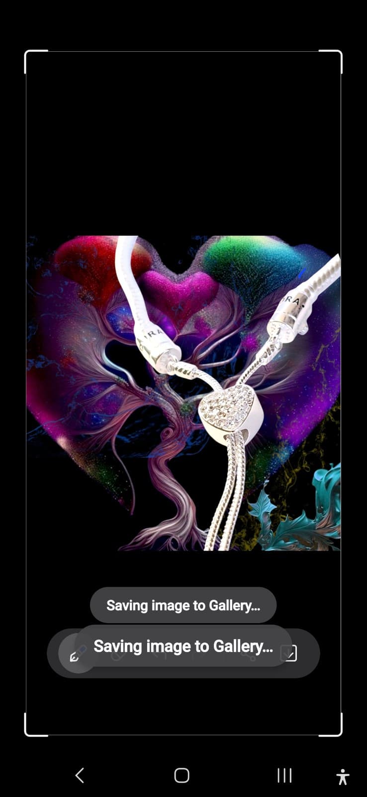 Pandora Silver Heart Adjustable Slider Bracelet US SELLER - Thumbnail 5