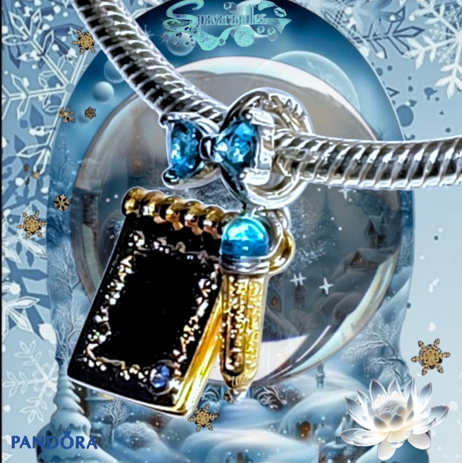Pandora's Bridgerton collection Dance Card & Pencil Dangle Charm US SELLER - Thumbnail 8