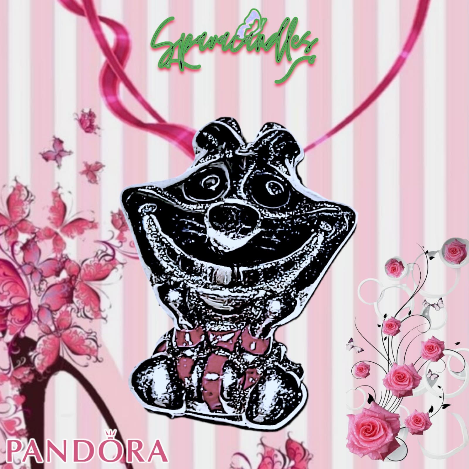 Pandora, New Bracelet Charms, Disney Alice in Wonderland Cheshire Cat , Sterling - Thumbnail 5