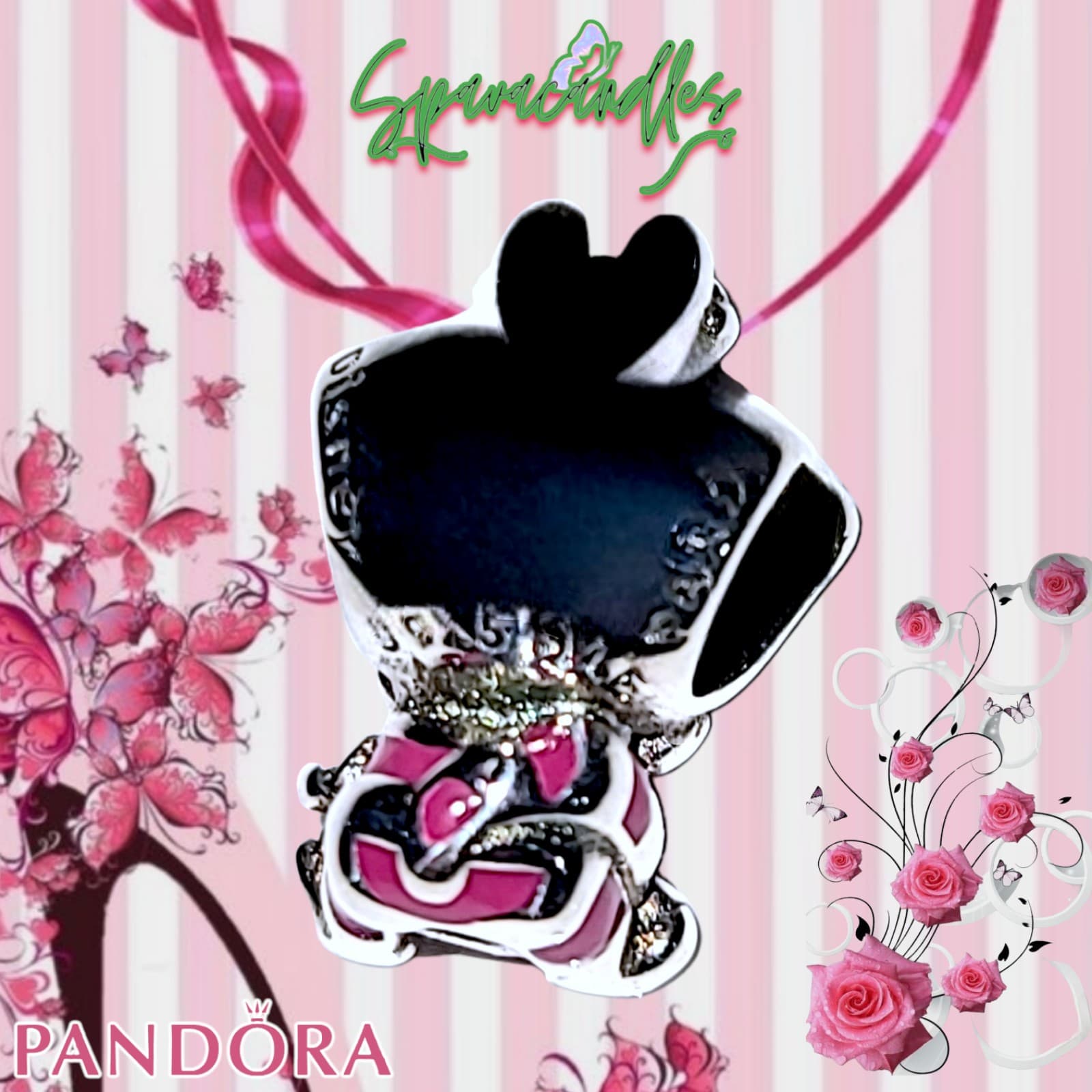 Pandora, New Bracelet Charms, Disney Alice in Wonderland Cheshire Cat , Sterling - Thumbnail 2