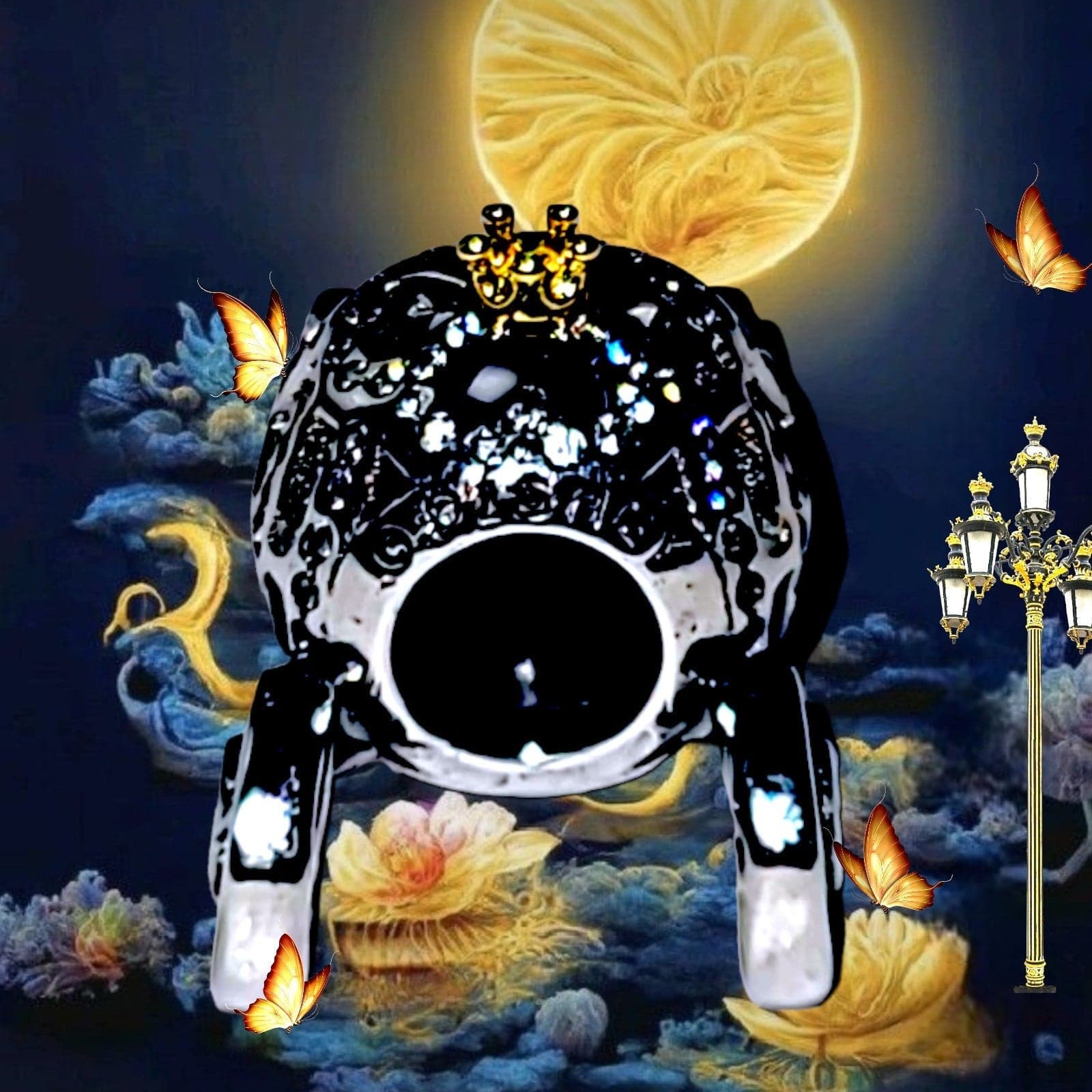 PANDORA Cinderella's Pumpkin Coach Charm Two Tone - Thumbnail 5