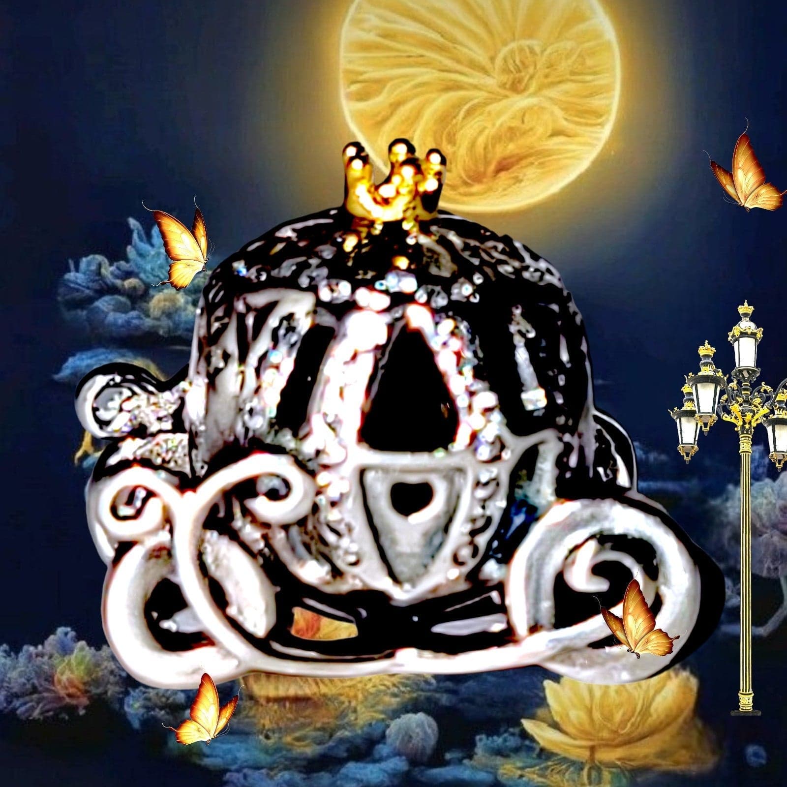 PANDORA Cinderella's Pumpkin Coach Charm Two Tone - Thumbnail 6