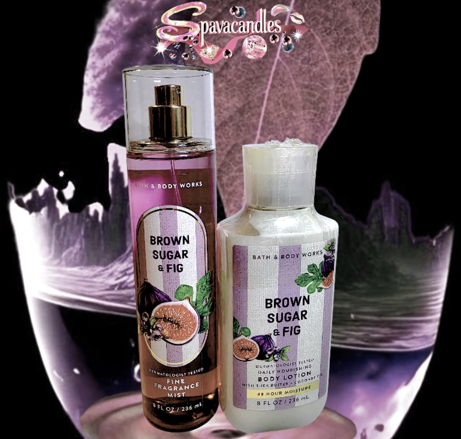 Bath & body works Brown sugar & fig set body spray and body lotion US SELLER - Thumbnail 3