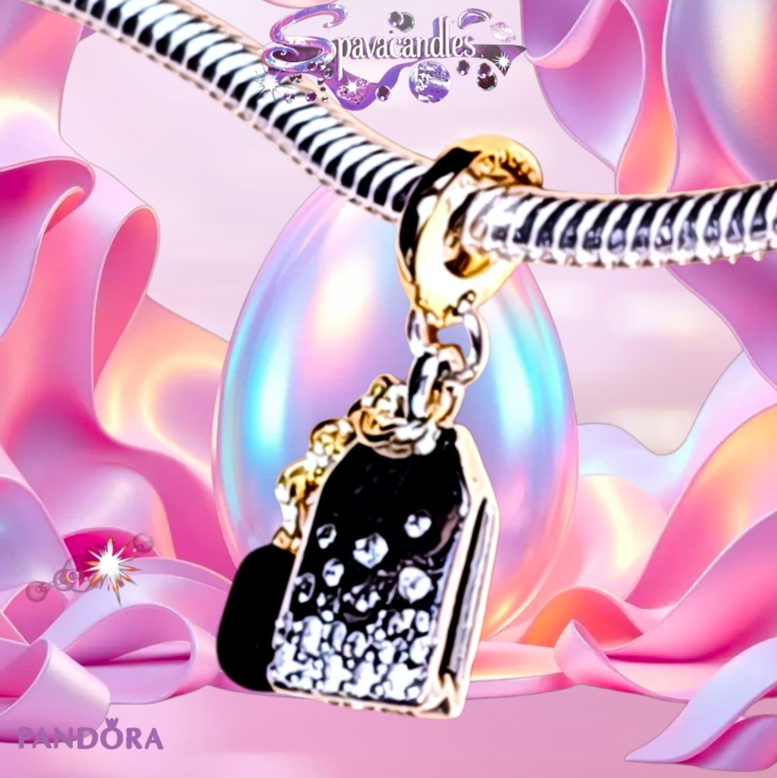 Pandora's Bridgerton collectionTea Bag Dangle Charm US SELLER - Thumbnail 3