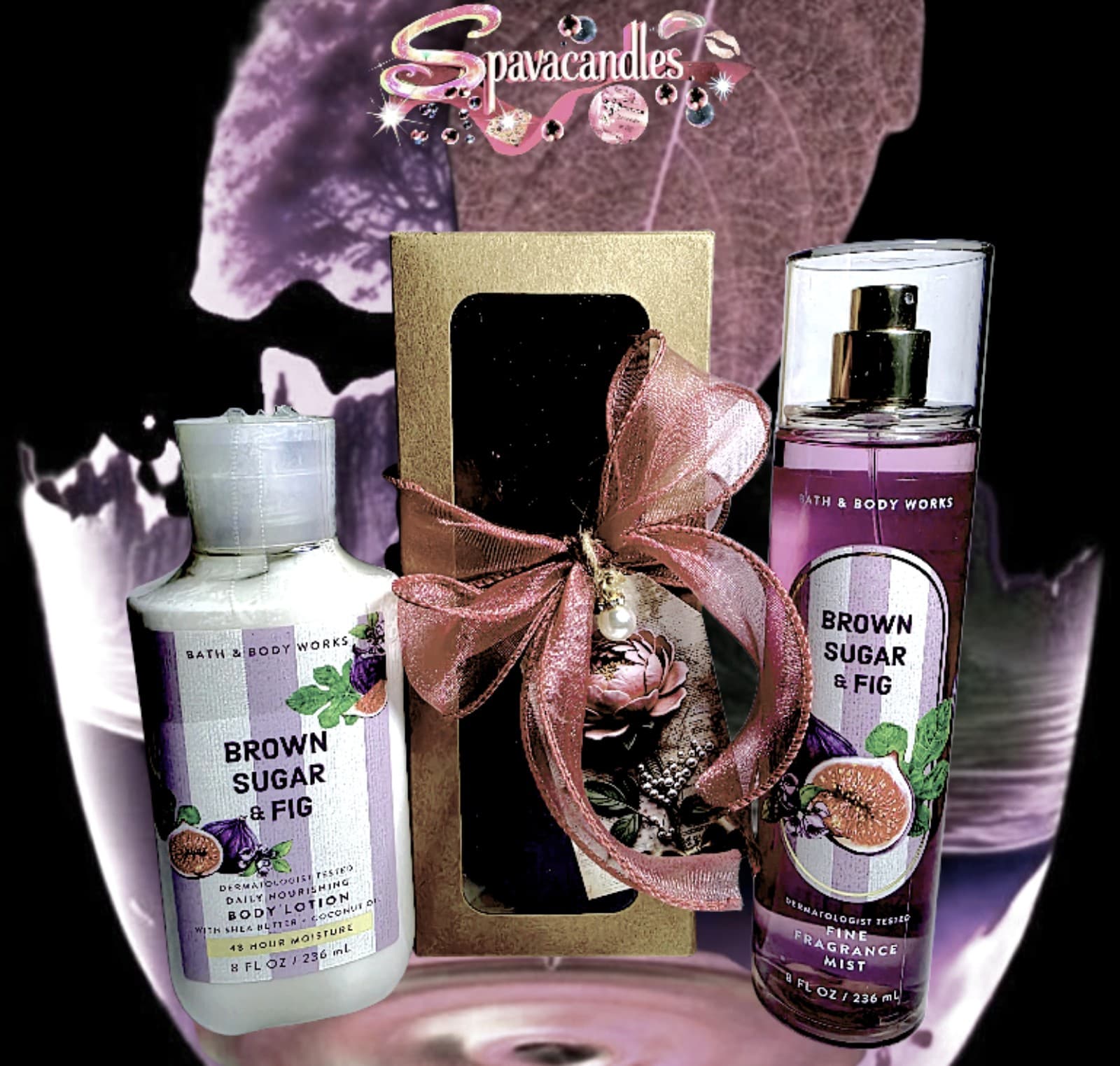 Bath & body works Brown sugar & fig set body spray and body lotion US SELLER - Thumbnail 6