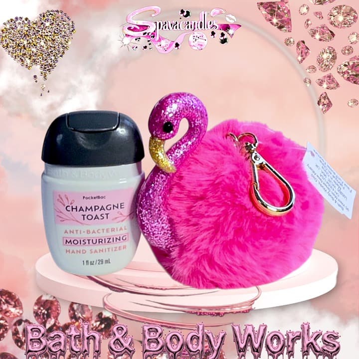 Bath & Body Works FLAMINGO Pocketbac,Holder, & BAG US SELLER - Thumbnail 2