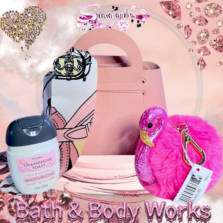 Bath & Body Works FLAMINGO Pocketbac,Holder, & BAG US SELLER - Thumbnail 5