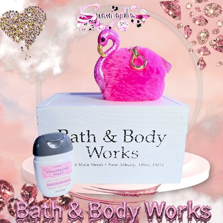 Bath & Body Works FLAMINGO Pocketbac,Holder, & BAG US SELLER - Thumbnail 3