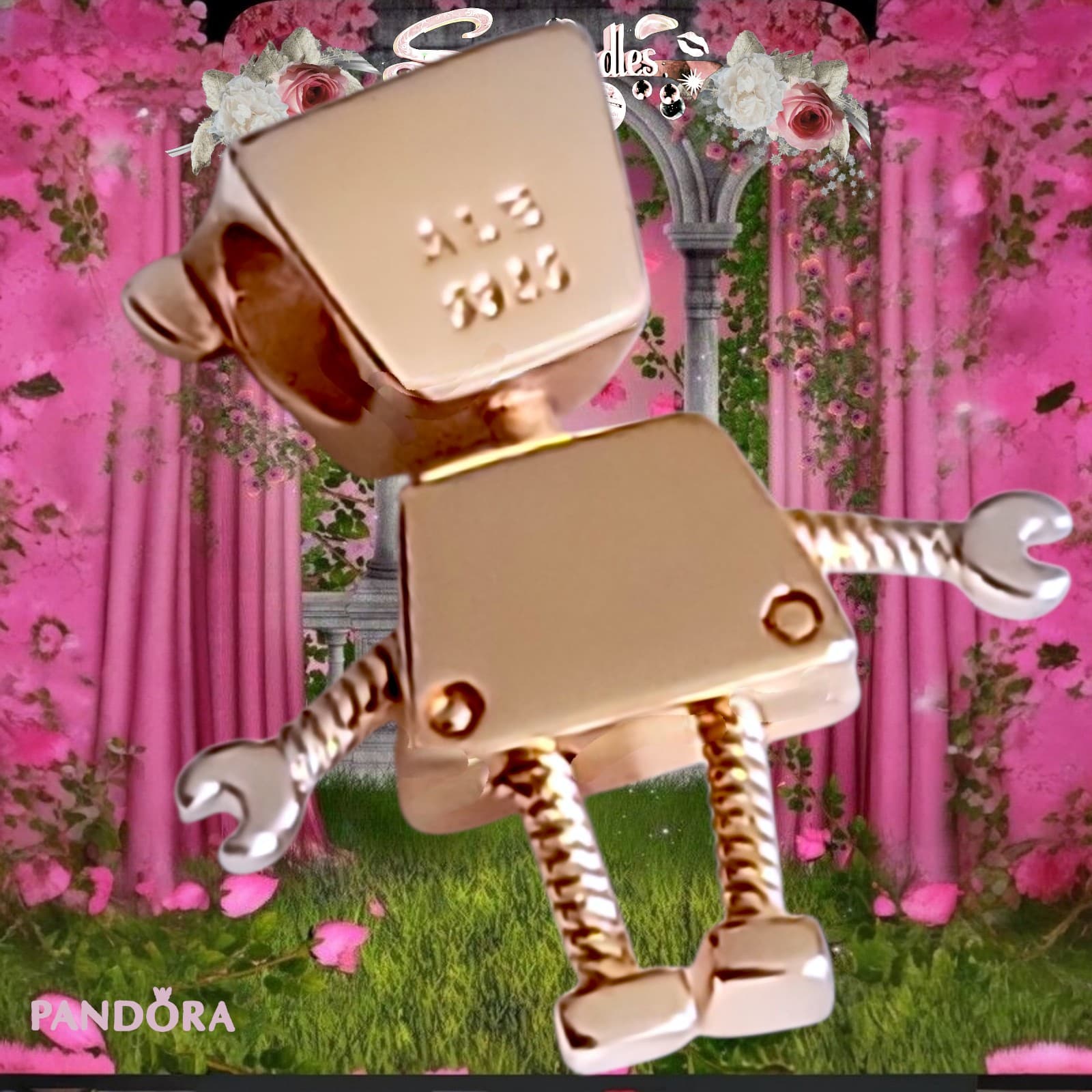 Pandora Rose Gold Plated Bella Bot Charm US SELLER - Thumbnail 3
