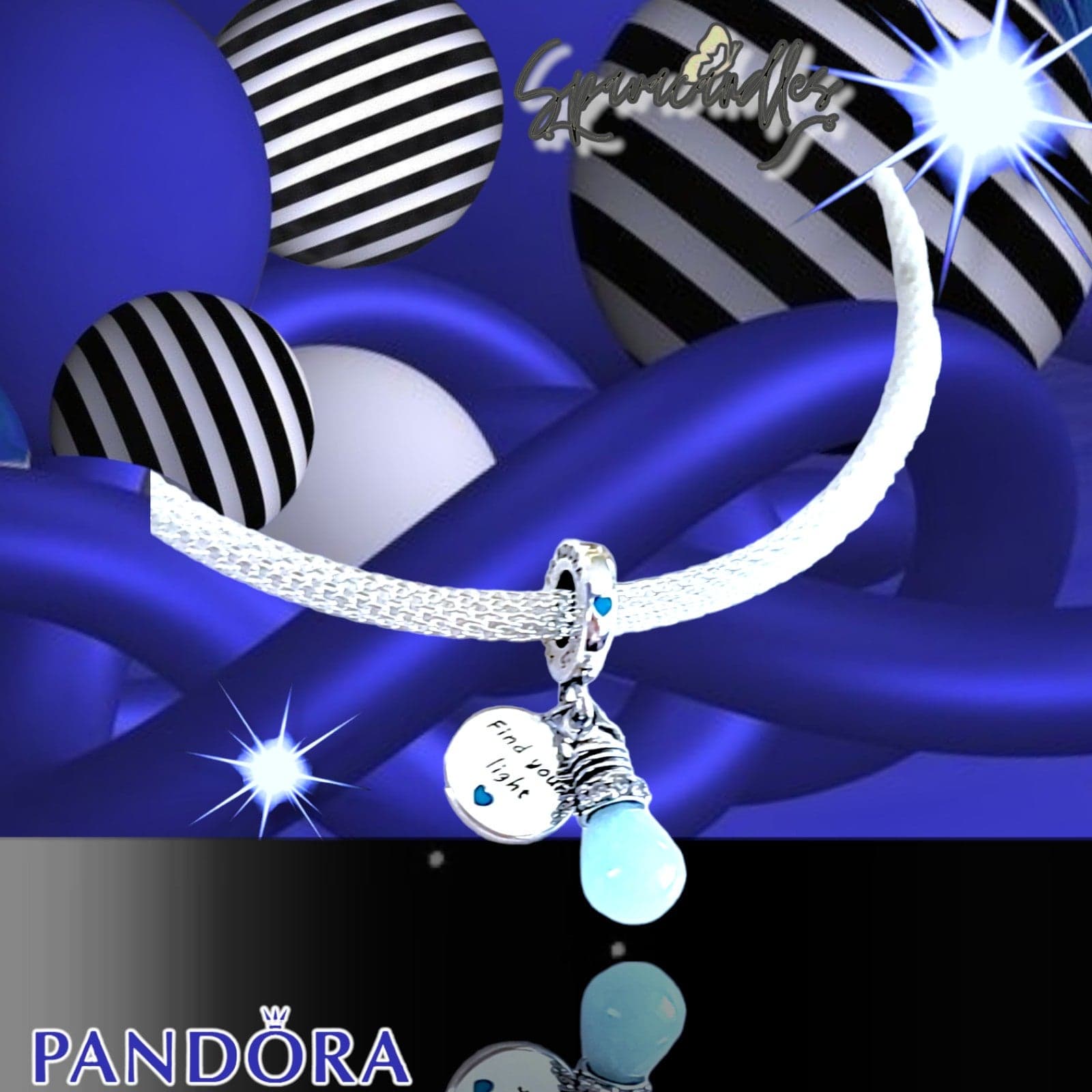 Pandora Find your Light GLOW IN THE DARK Sterling Silver charm - Thumbnail 8