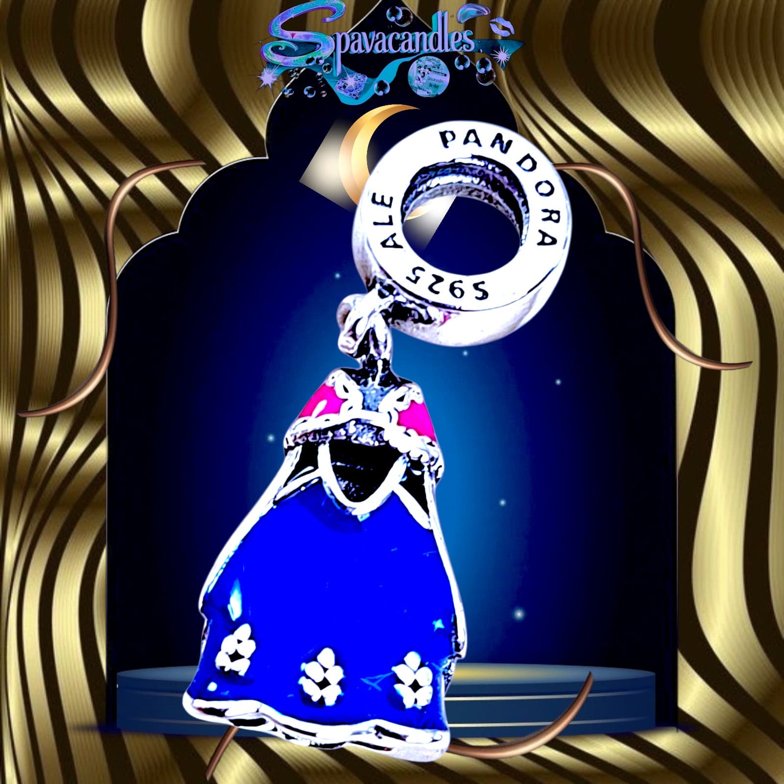 Disney Anna frozen pandora charm US SELLER - Thumbnail 9