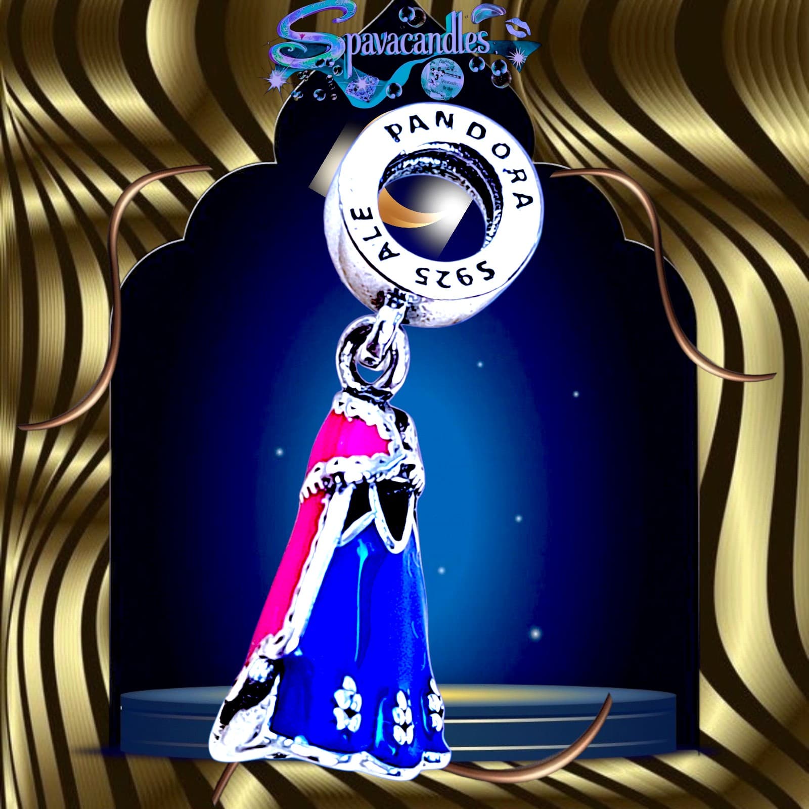 Disney Anna frozen pandora charm US SELLER - Thumbnail 8