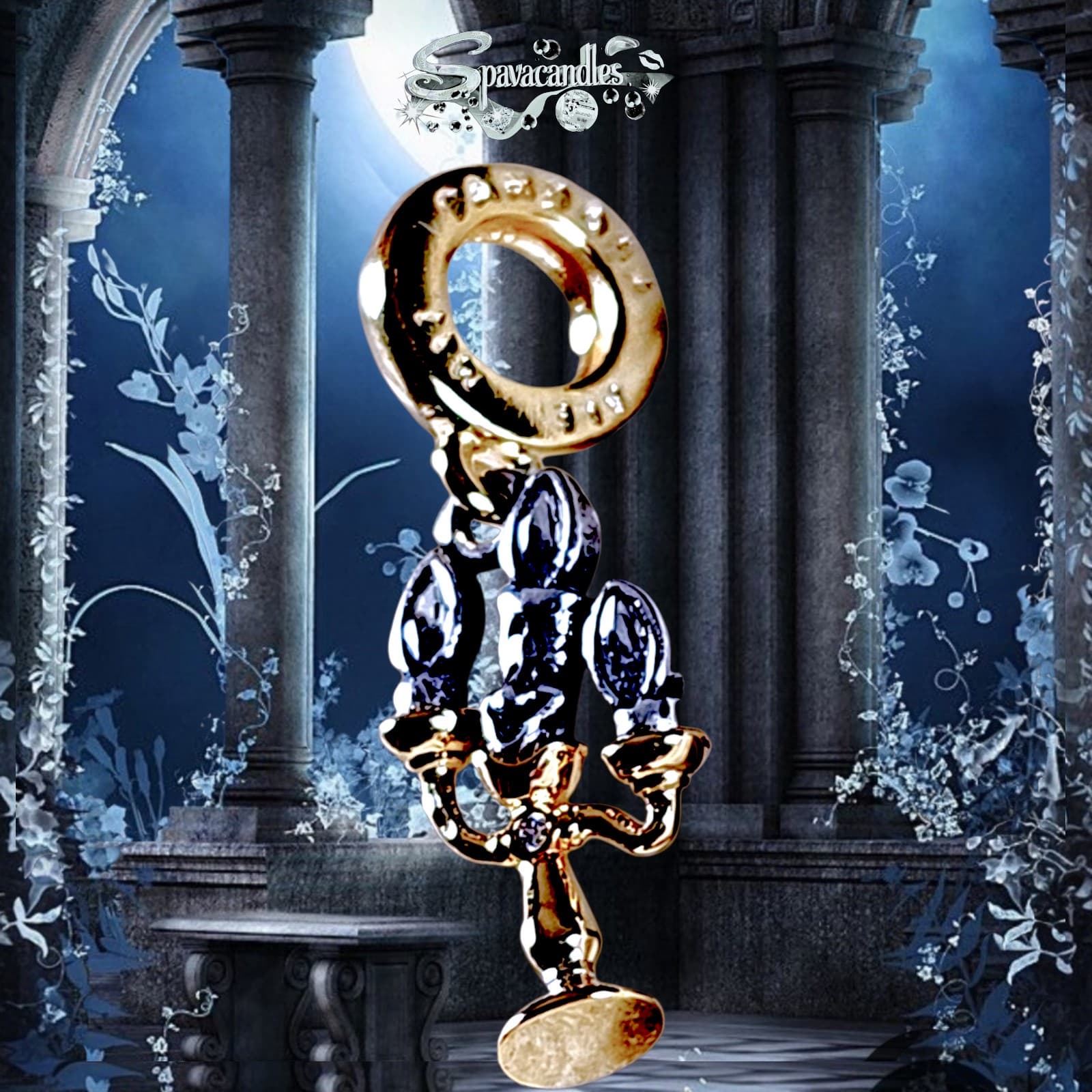 Pandora beauty and the beast lumiere charm - Thumbnail 10