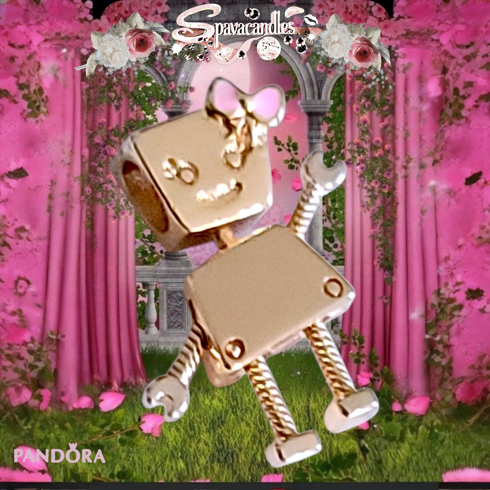Pandora Rose Gold Plated Bella Bot Charm US SELLER - Thumbnail 5