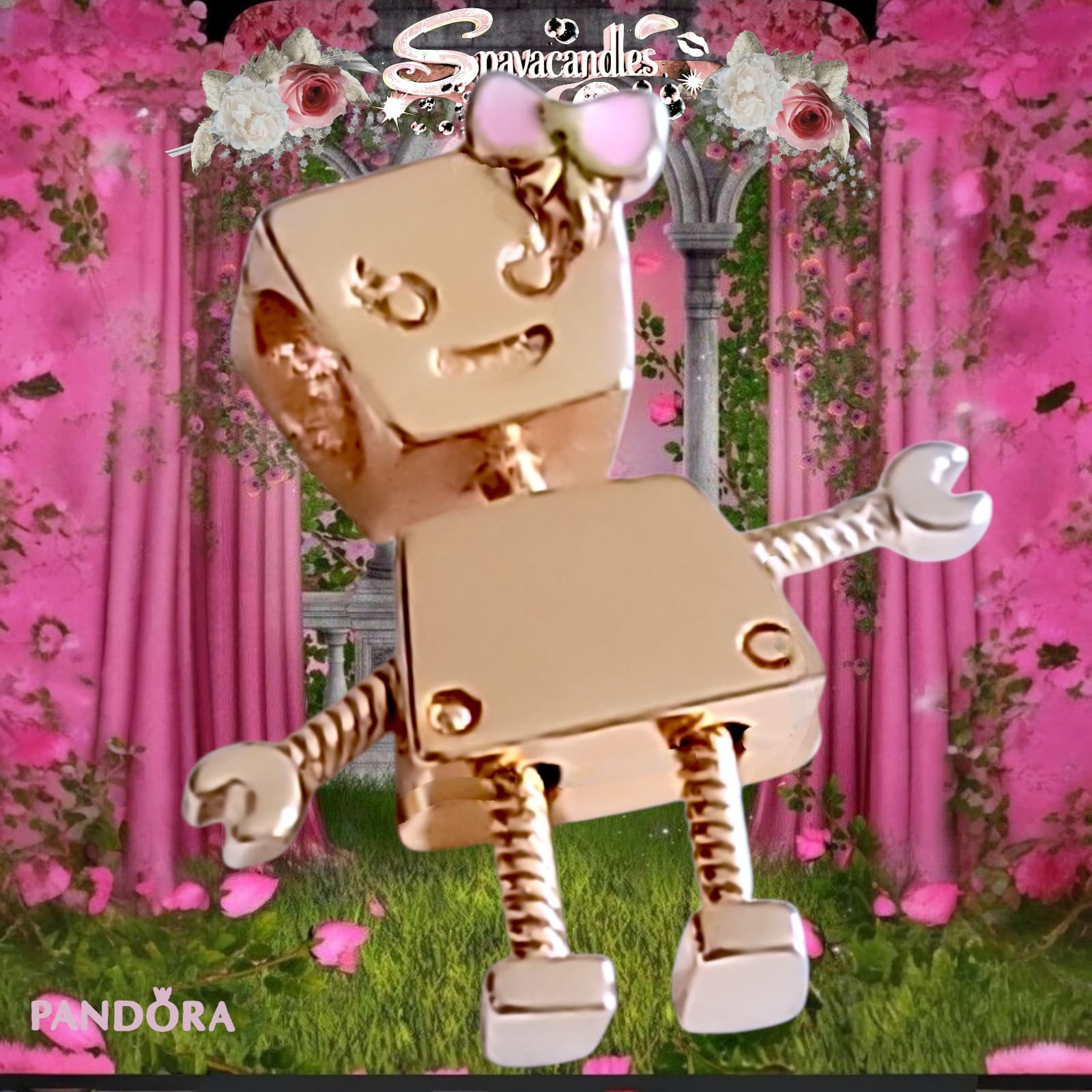 Pandora Rose Gold Plated Bella Bot Charm US SELLER - Thumbnail 4