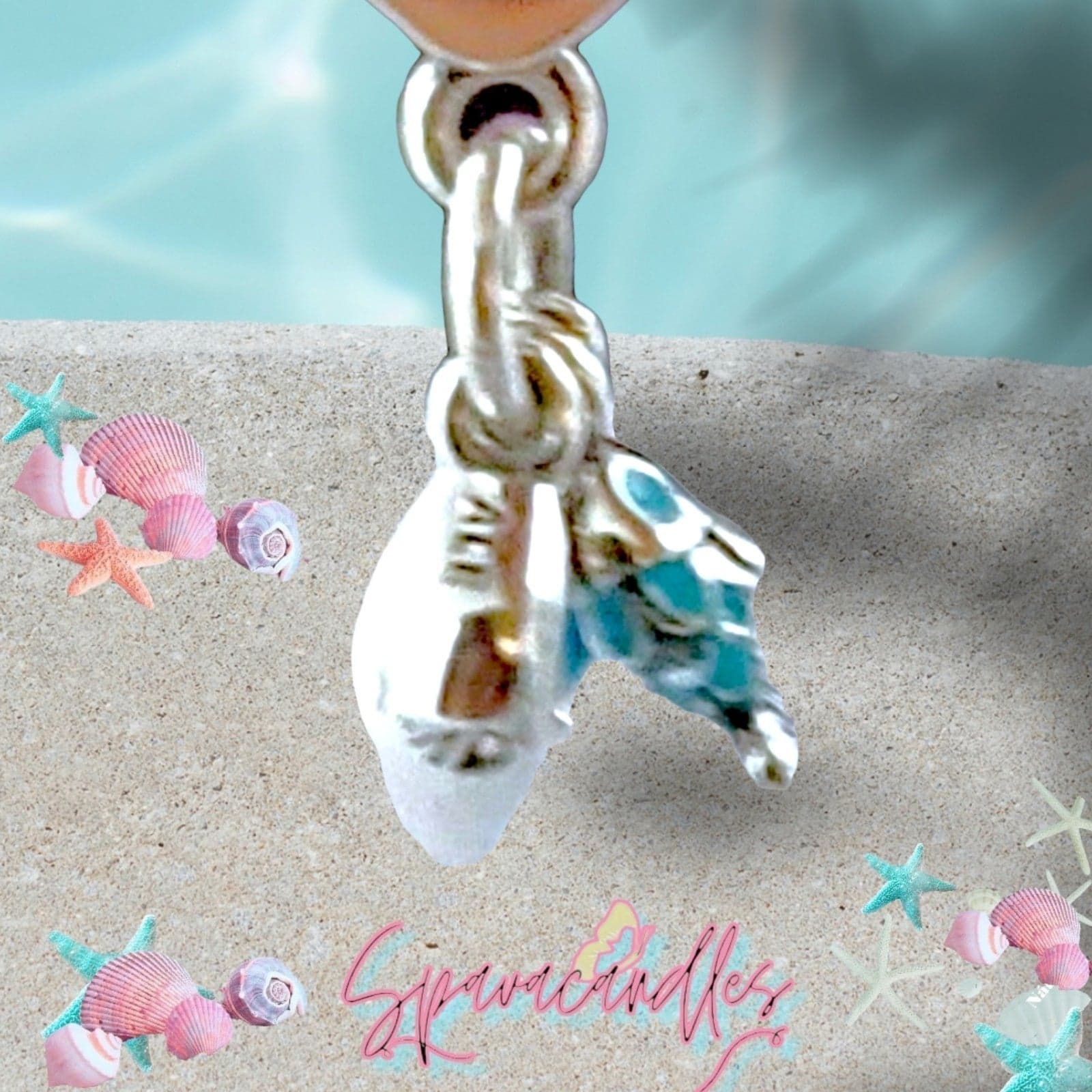 Pandora Fish, Sea Turtle & Conch Triple Dangle Charm - Thumbnail 5