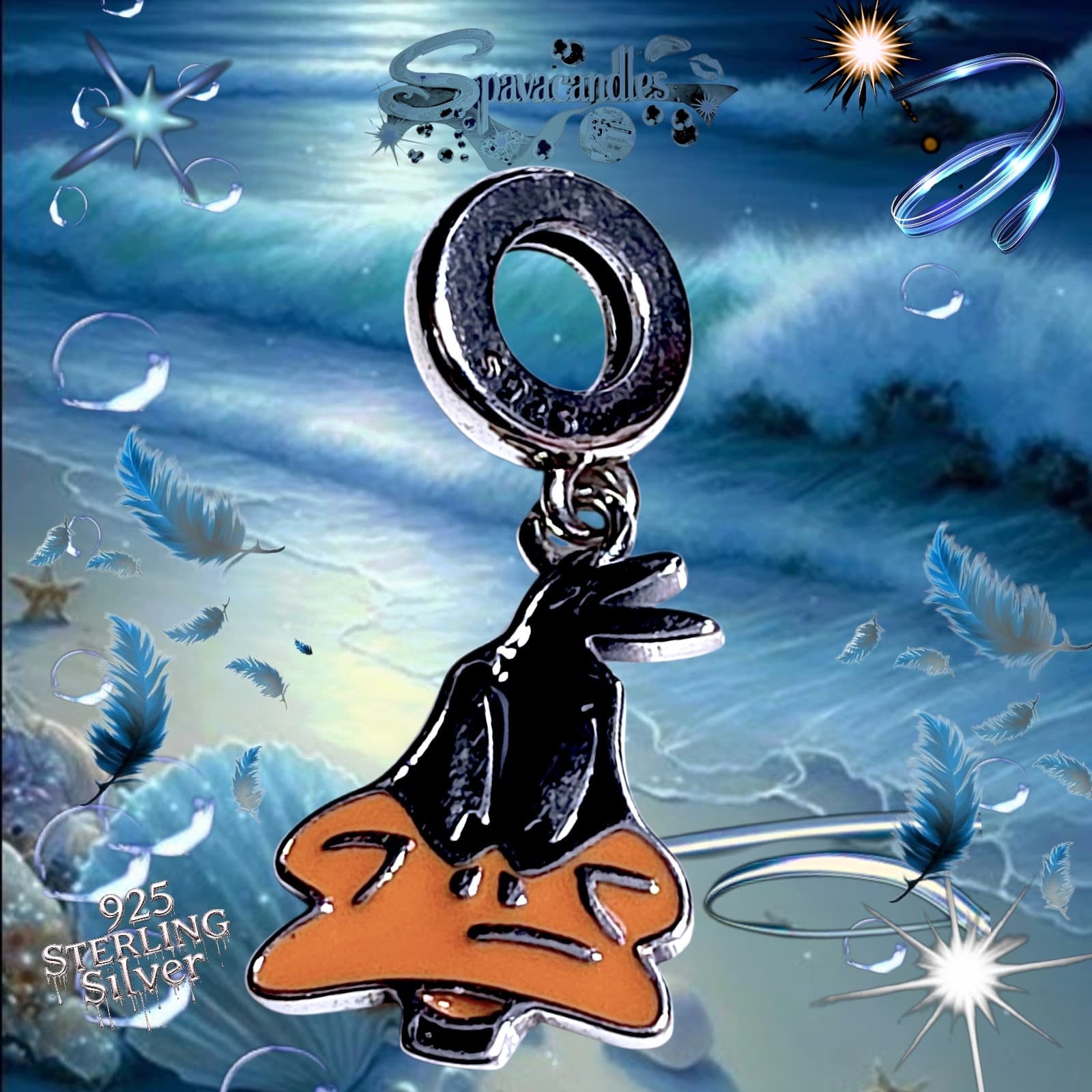 S925 Sterling Silver Looney Tunes Daffy Duck US SELLER - Thumbnail 5
