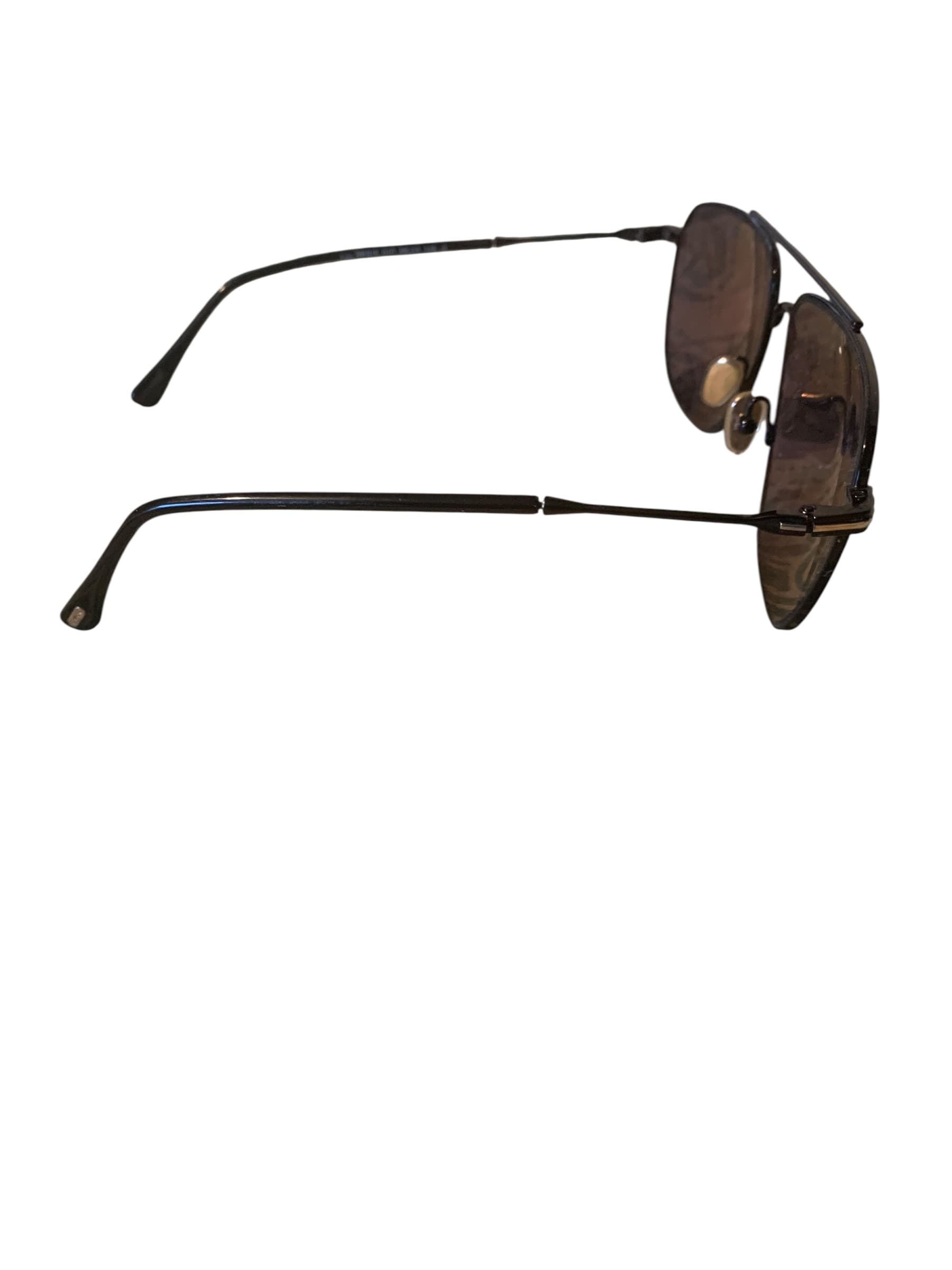 Tom Ford Black Square Sunglasses with Gold Accents - Thumbnail 4
