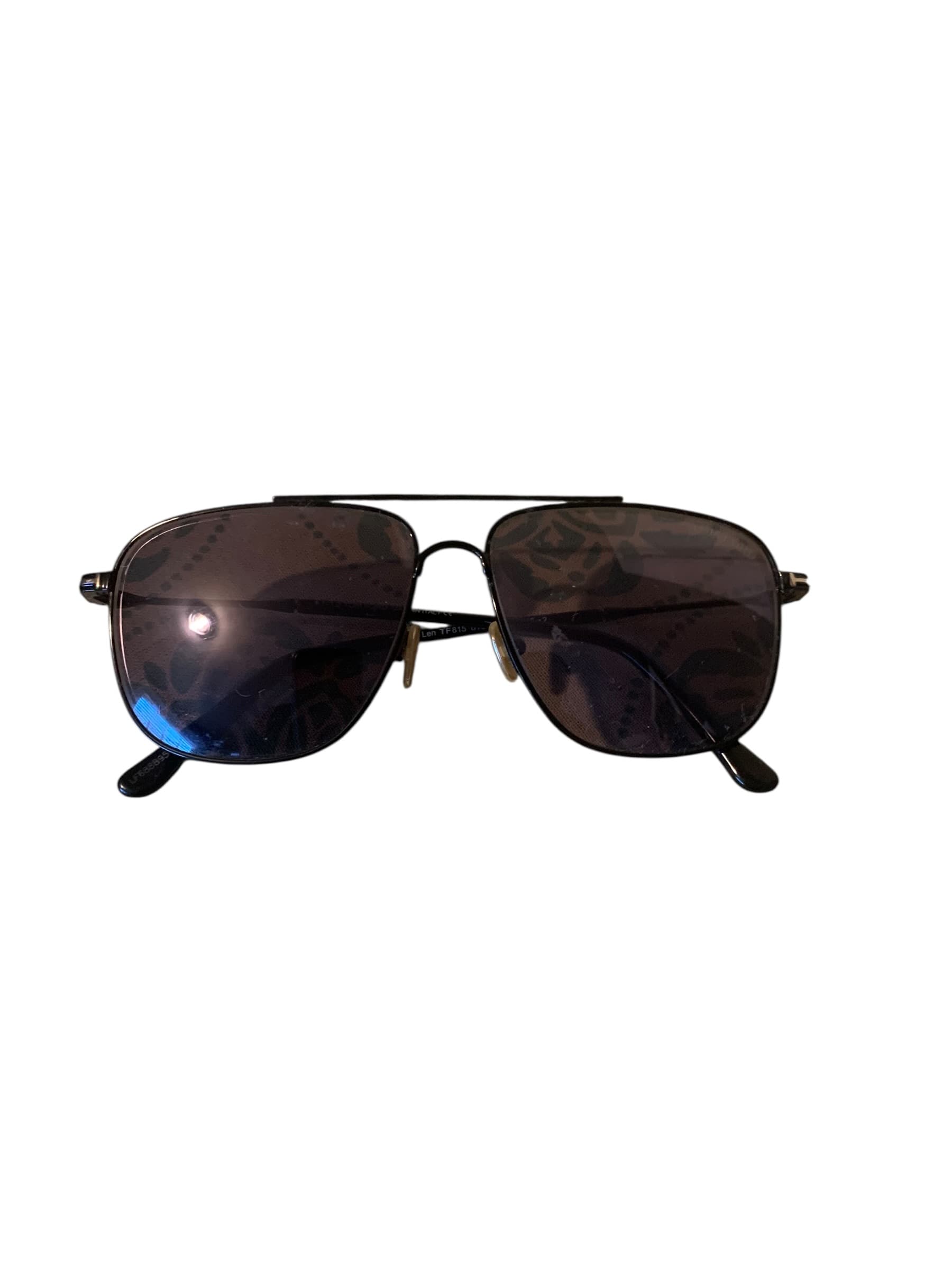 Tom Ford Black Square Sunglasses with Gold Accents - Thumbnail 3