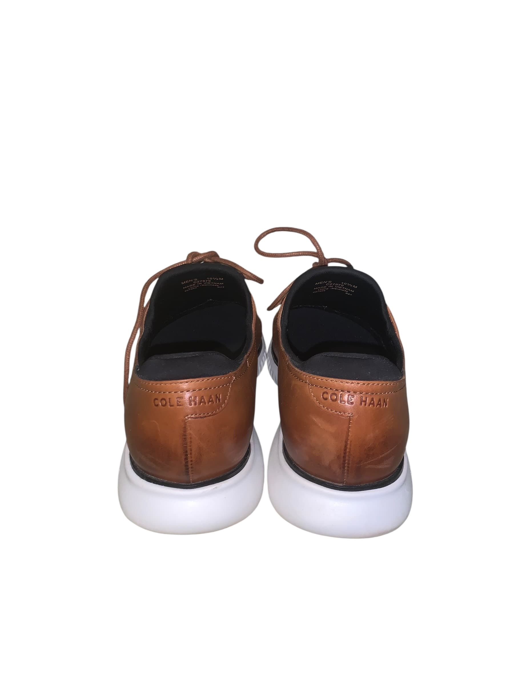 Cole Haan Grand.OS Brown Leather Oxford Shoes - Thumbnail 5