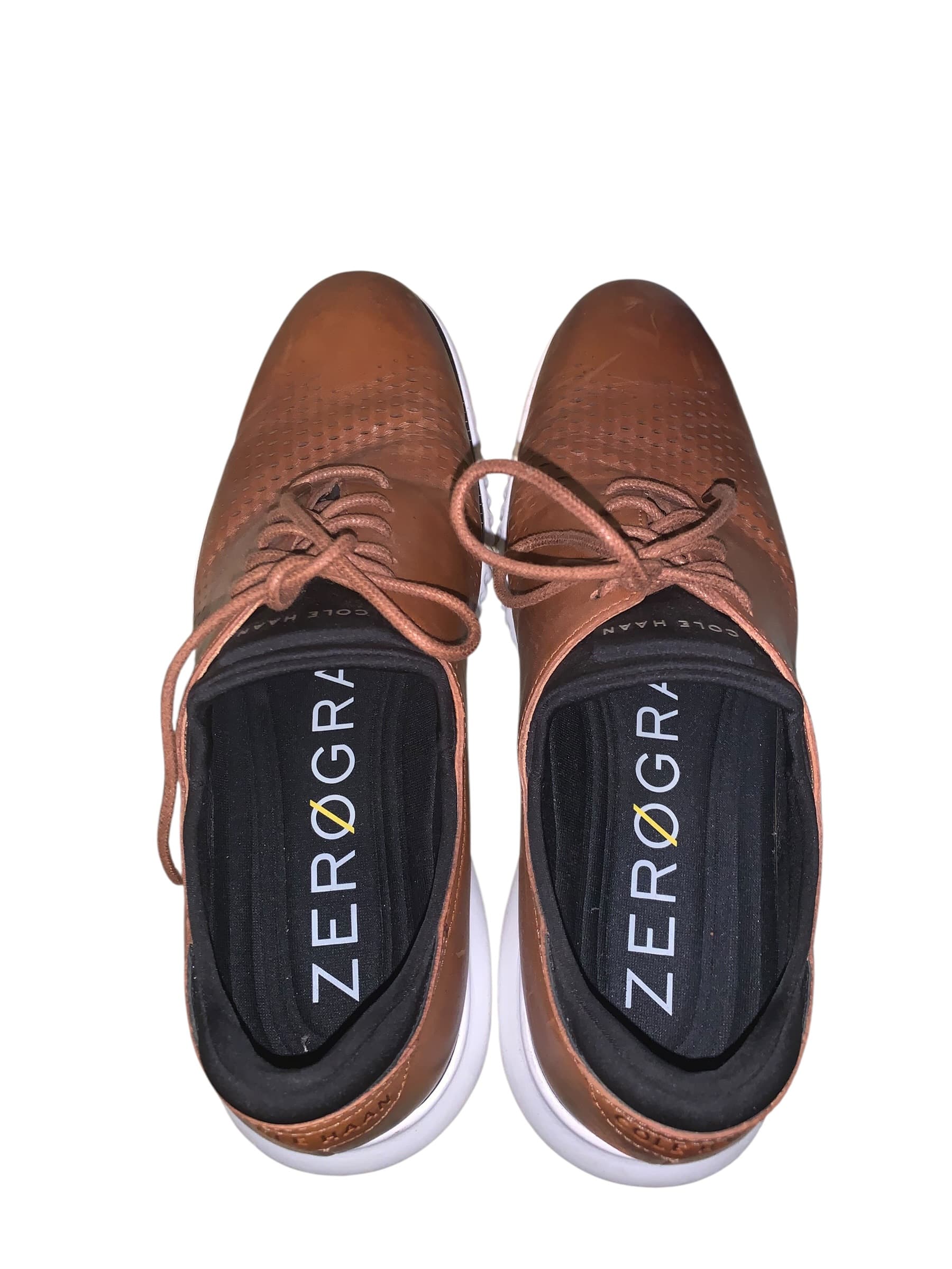 Cole Haan Grand.OS Brown Leather Oxford Shoes - Thumbnail 6