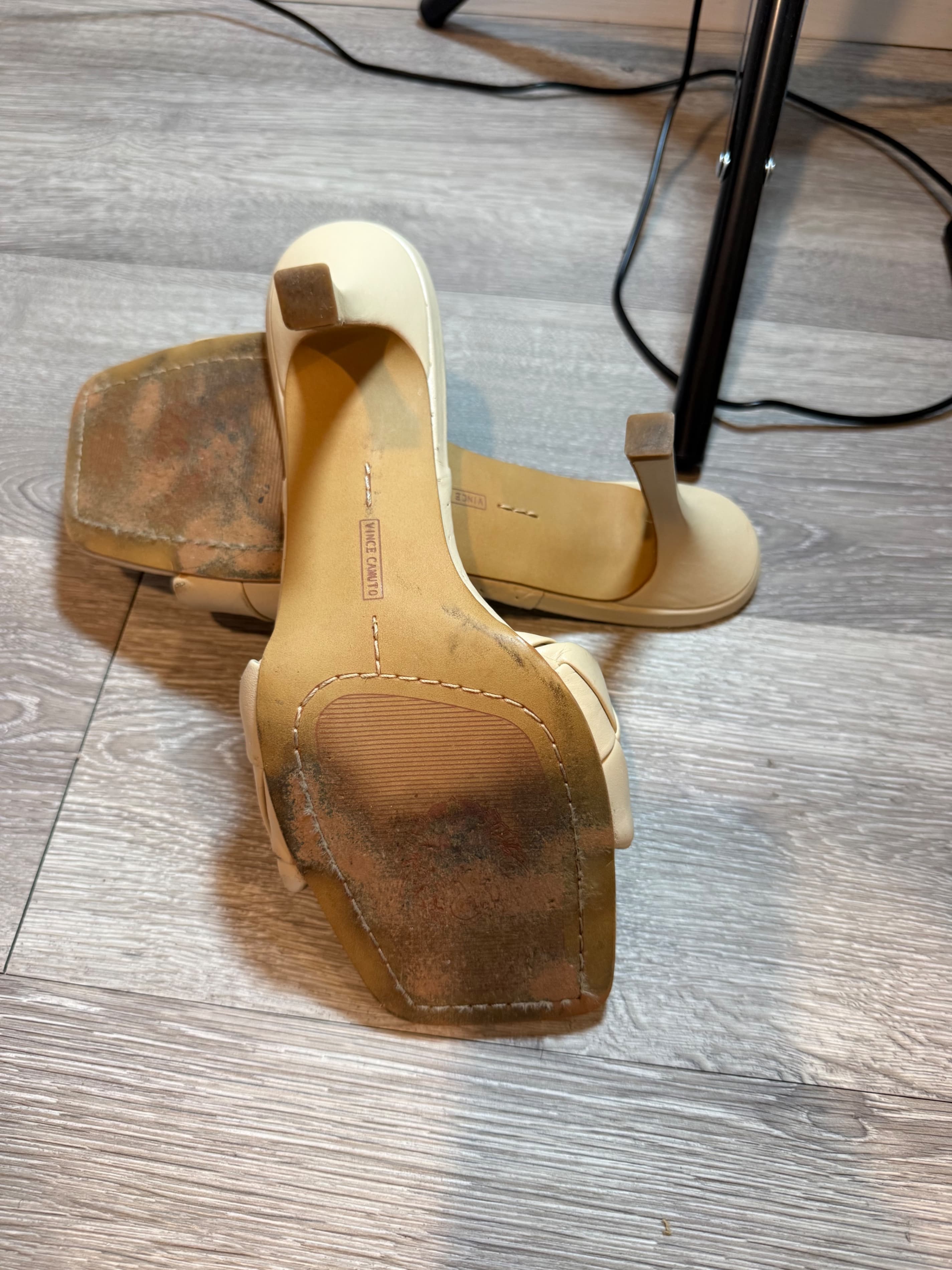 Vince Camuto Beige Woven Heeled Sandals - Thumbnail 2