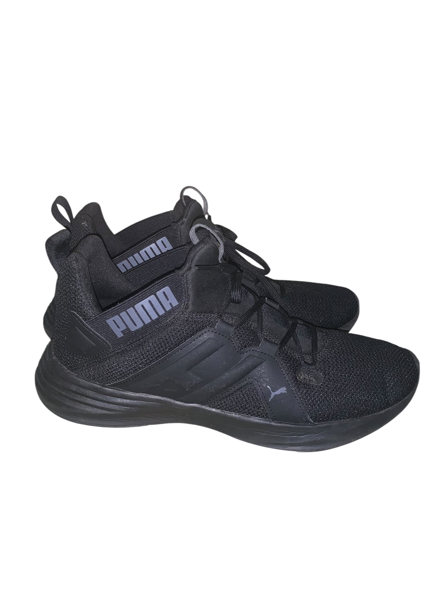 Puma Black Athletic Sneakers - Thumbnail 4