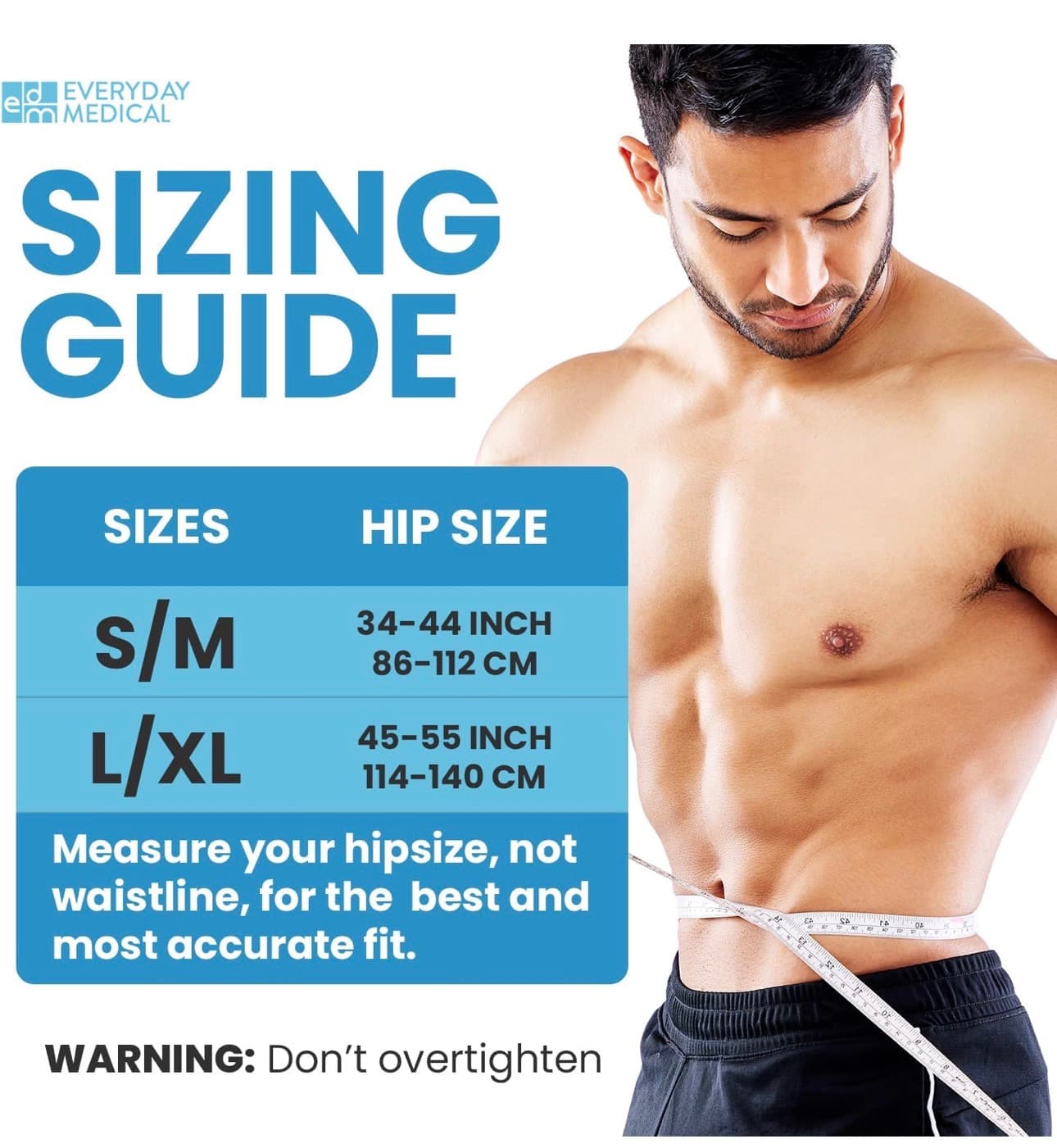 Everyday Medical Hernia Guard I Inguinal Hernia Belt For Men I Left or Right Side I Post Surgery Men’s Inguinal Hernia Support Truss For Inguinal, Groin Hernias I Adjustable Waist Strap - Large/XLarge - Thumbnail 3