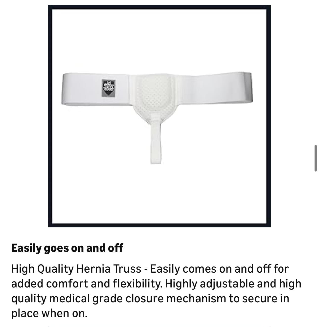 Everyday Medical Hernia Guard I Inguinal Hernia Belt For Men I Left or Right Side I Post Surgery Men’s Inguinal Hernia Support Truss For Inguinal, Groin Hernias I Adjustable Waist Strap - Large/XLarge - Thumbnail 17