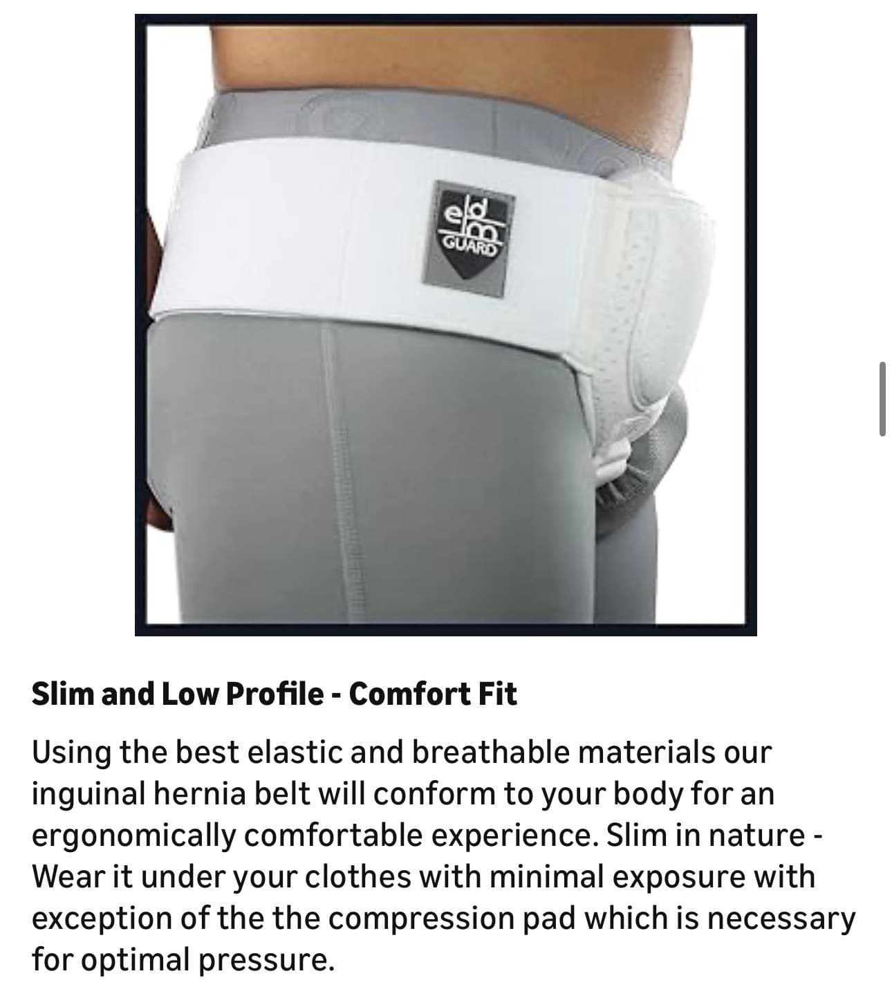 Everyday Medical Hernia Guard I Inguinal Hernia Belt For Men I Left or Right Side I Post Surgery Men’s Inguinal Hernia Support Truss For Inguinal, Groin Hernias I Adjustable Waist Strap - Large/XLarge - Thumbnail 16
