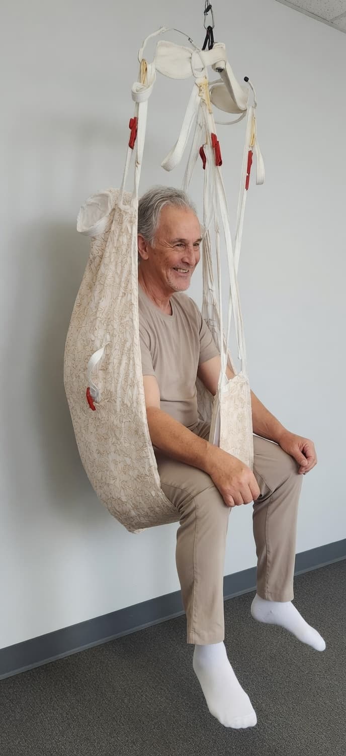 Premium Full-Body Divided Leg High-Back Patient Lift Sling – Comfortable & Secure Transfer Solution - Thumbnail 17
