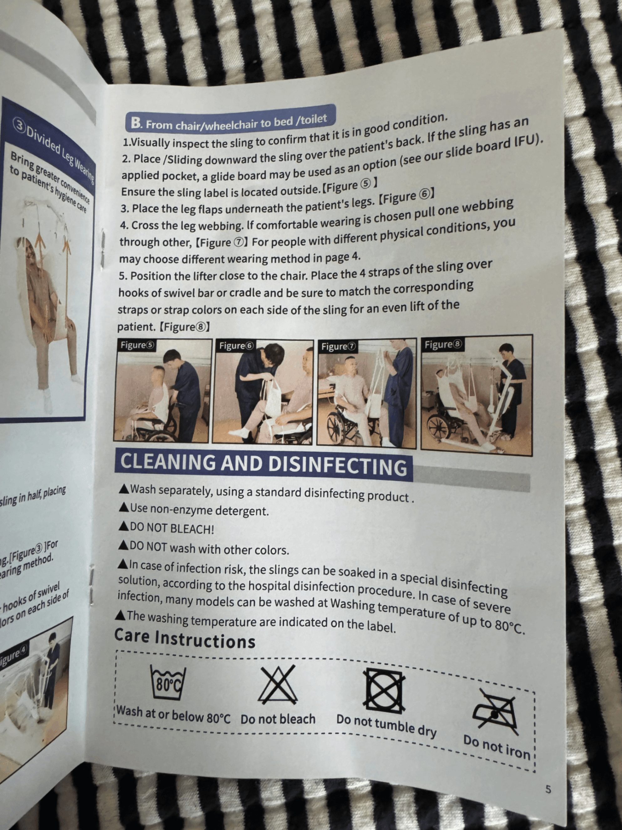 Premium Full-Body Divided Leg High-Back Patient Lift Sling – Comfortable & Secure Transfer Solution - Thumbnail 12