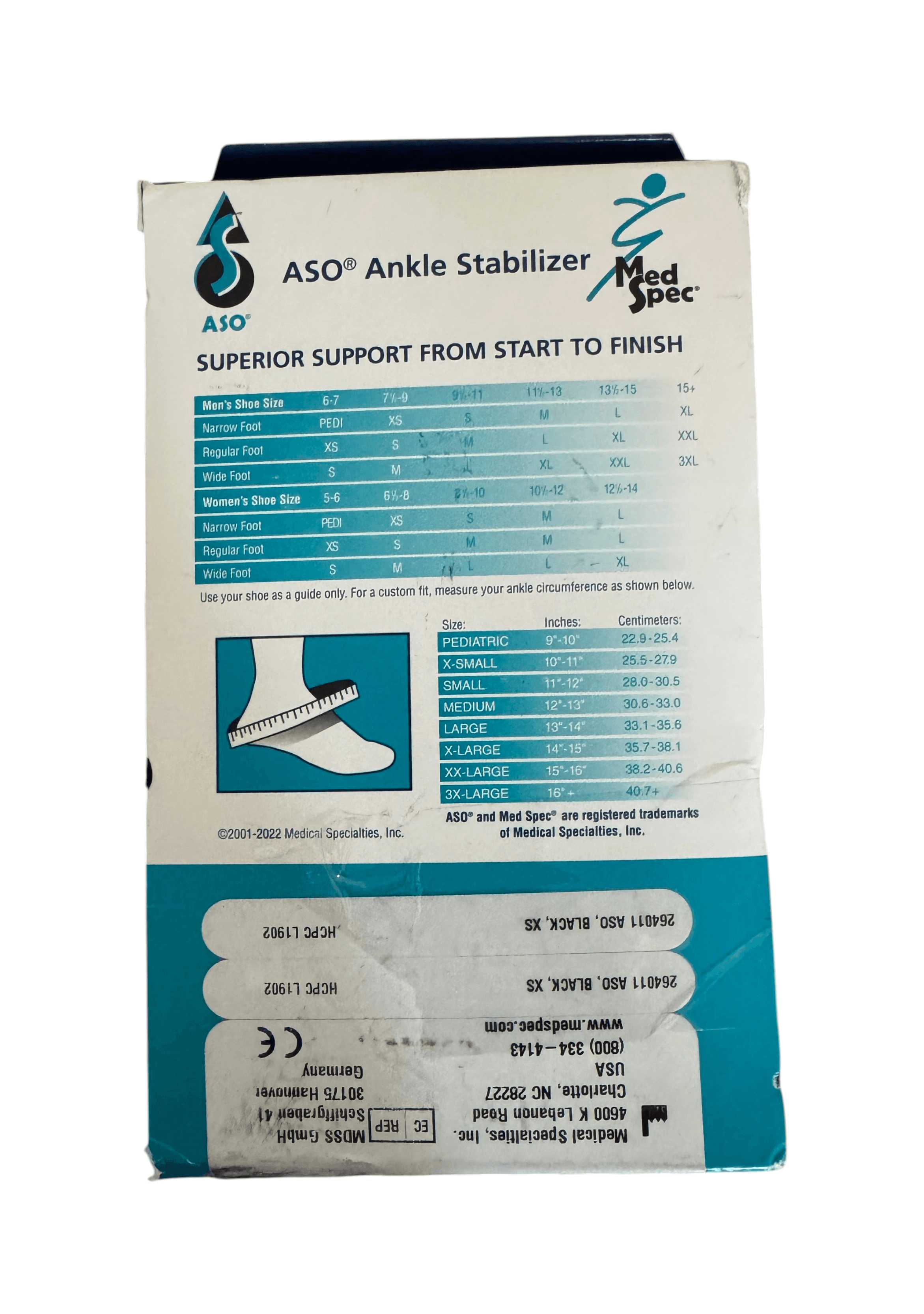 Premium ASO Ankle Stabilizer Brace – Professional Grade Ankle Support - Thumbnail 3