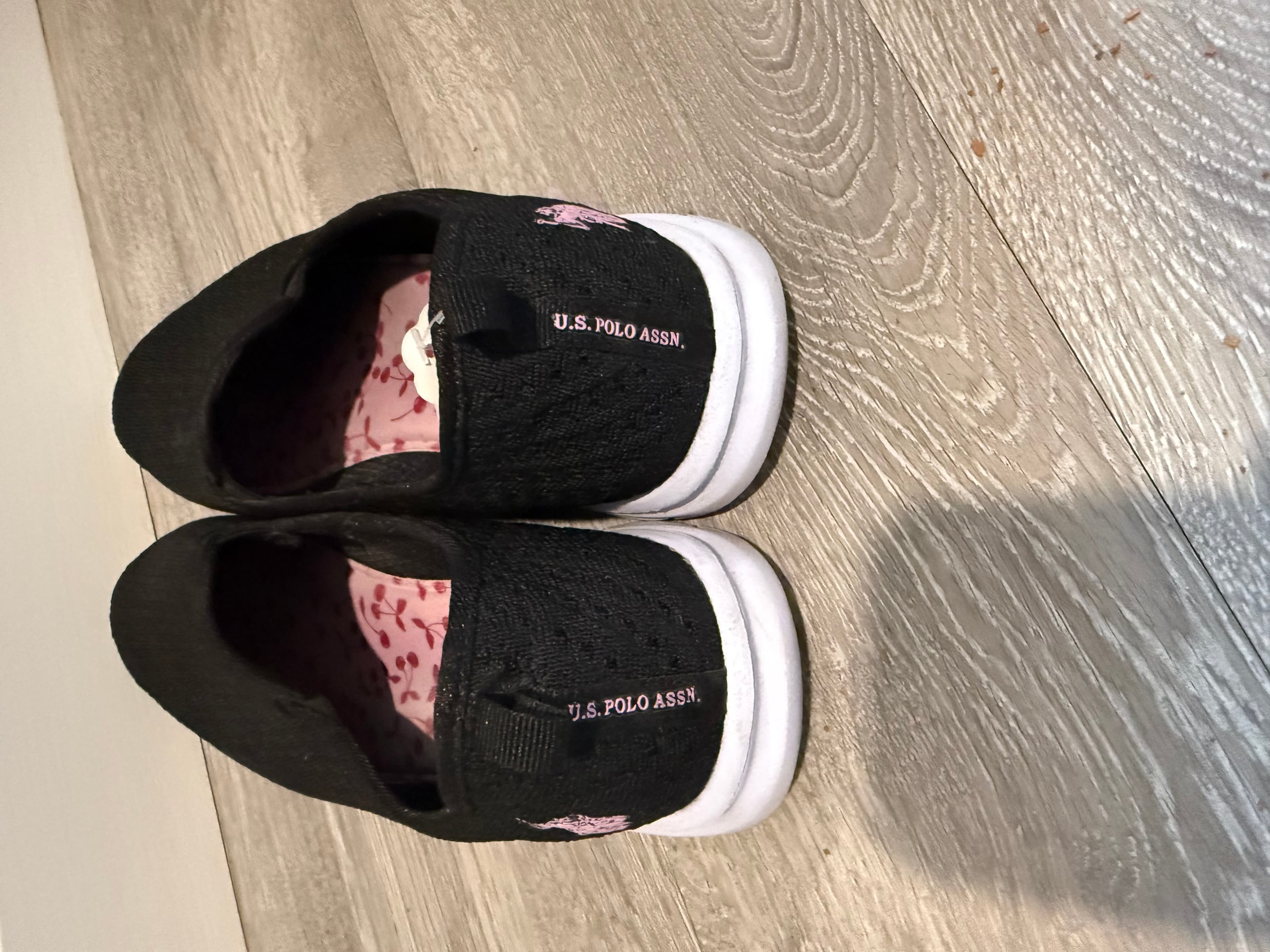 U.S. Polo Assn. Women's Black Slip-On Sneakers Size 11 - Thumbnail 2