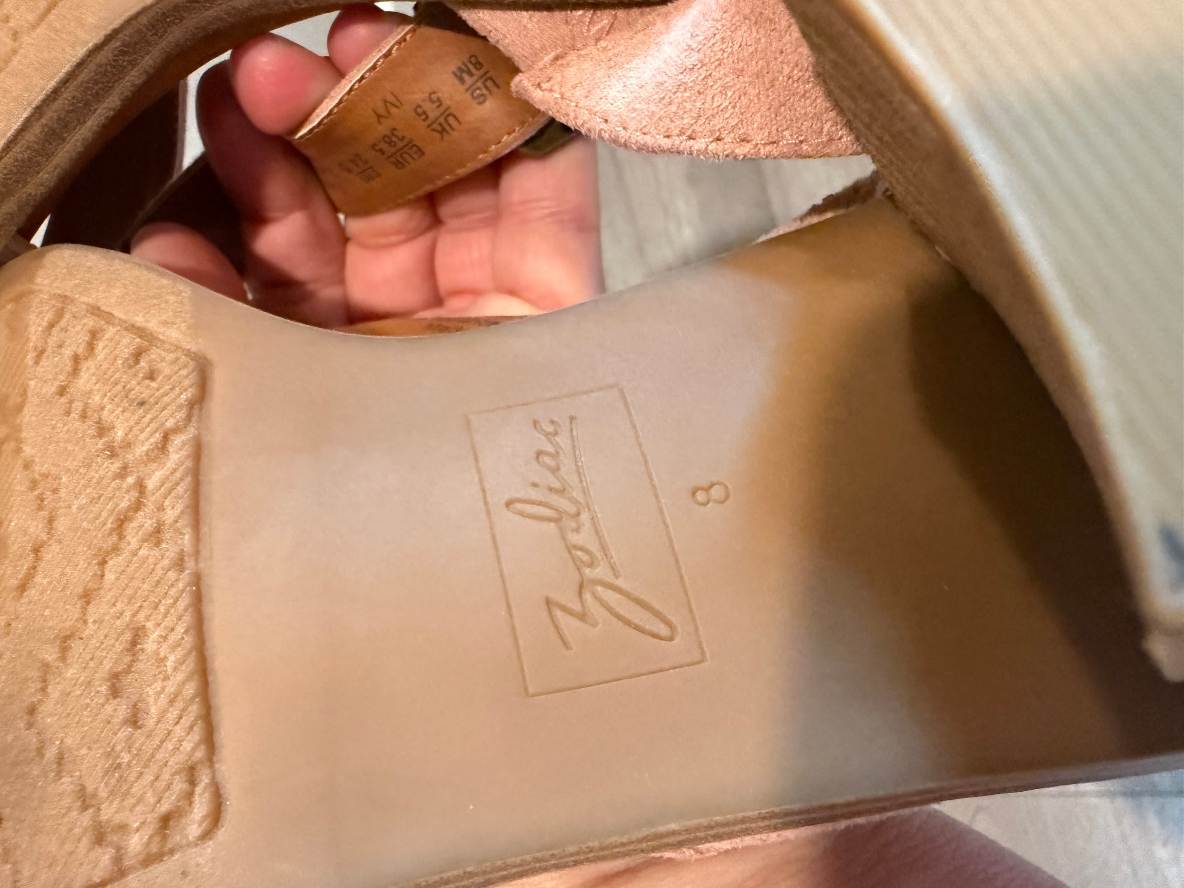 Zodiac Women's Sandals Size 8M Pink Suede - Thumbnail 3