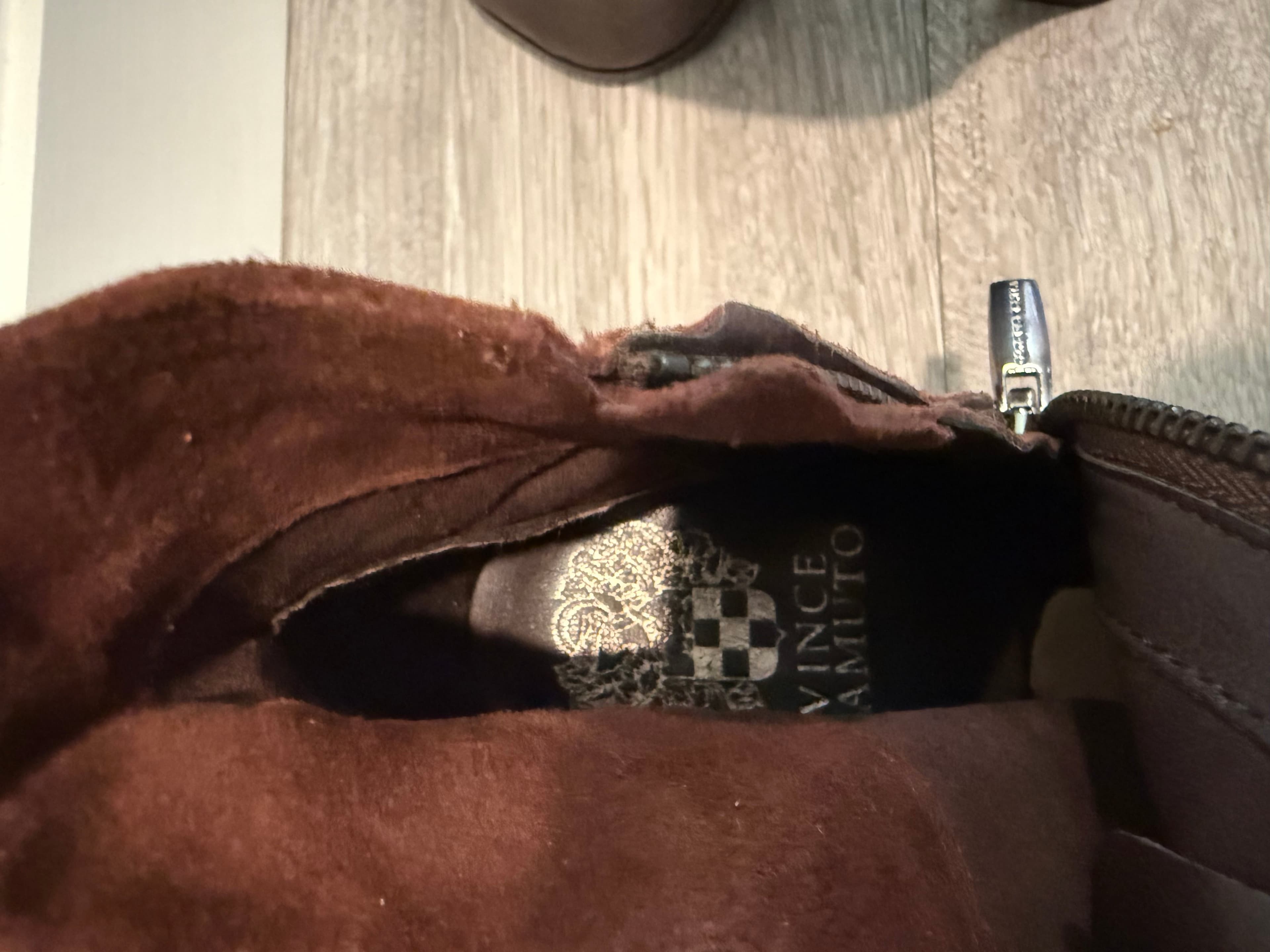 Vince Camino Brown Leather Suede Ankle Boots - Thumbnail 3