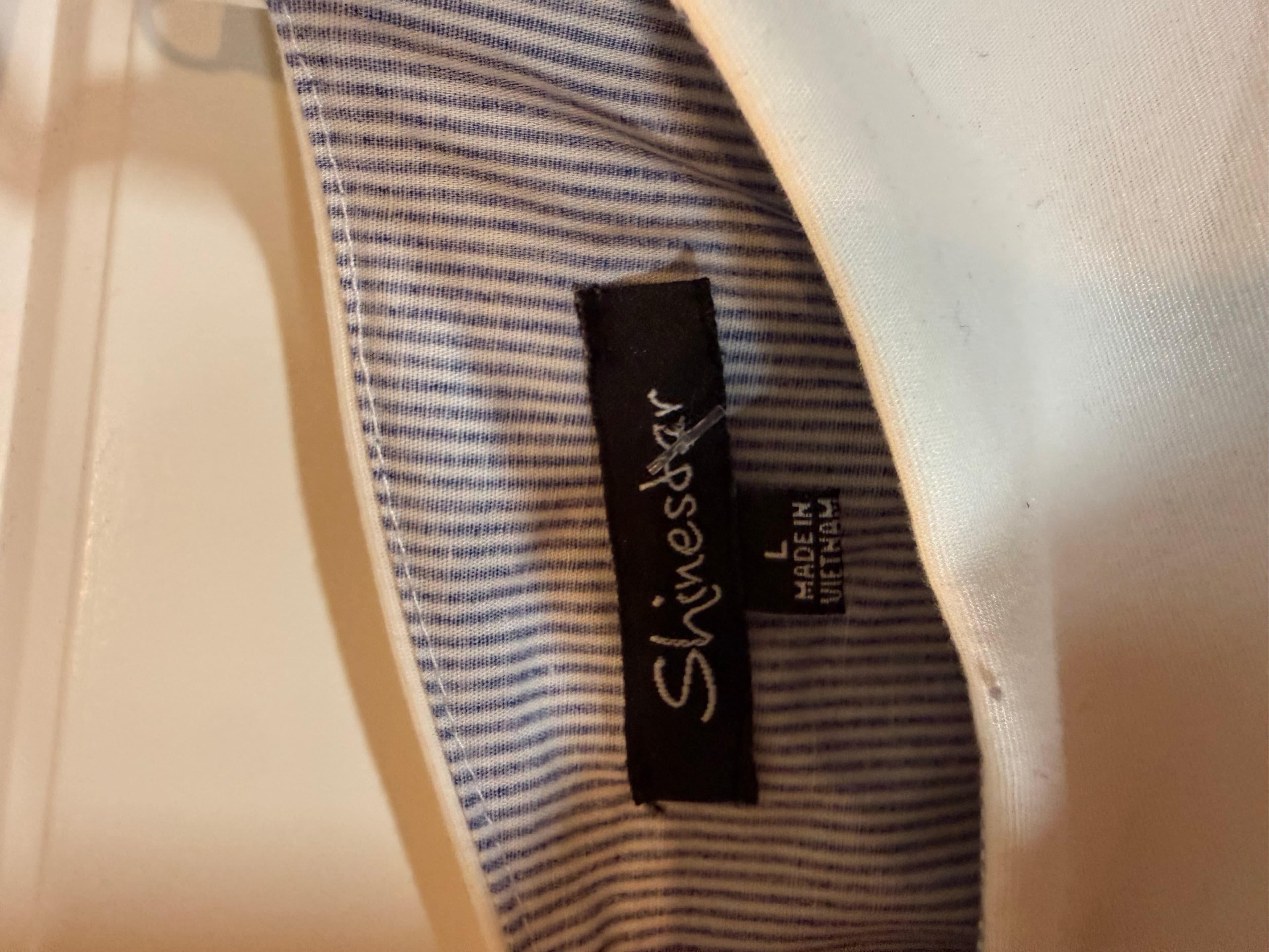Shinestar Off-Shoulder Striped Blouse Size L - Thumbnail 2