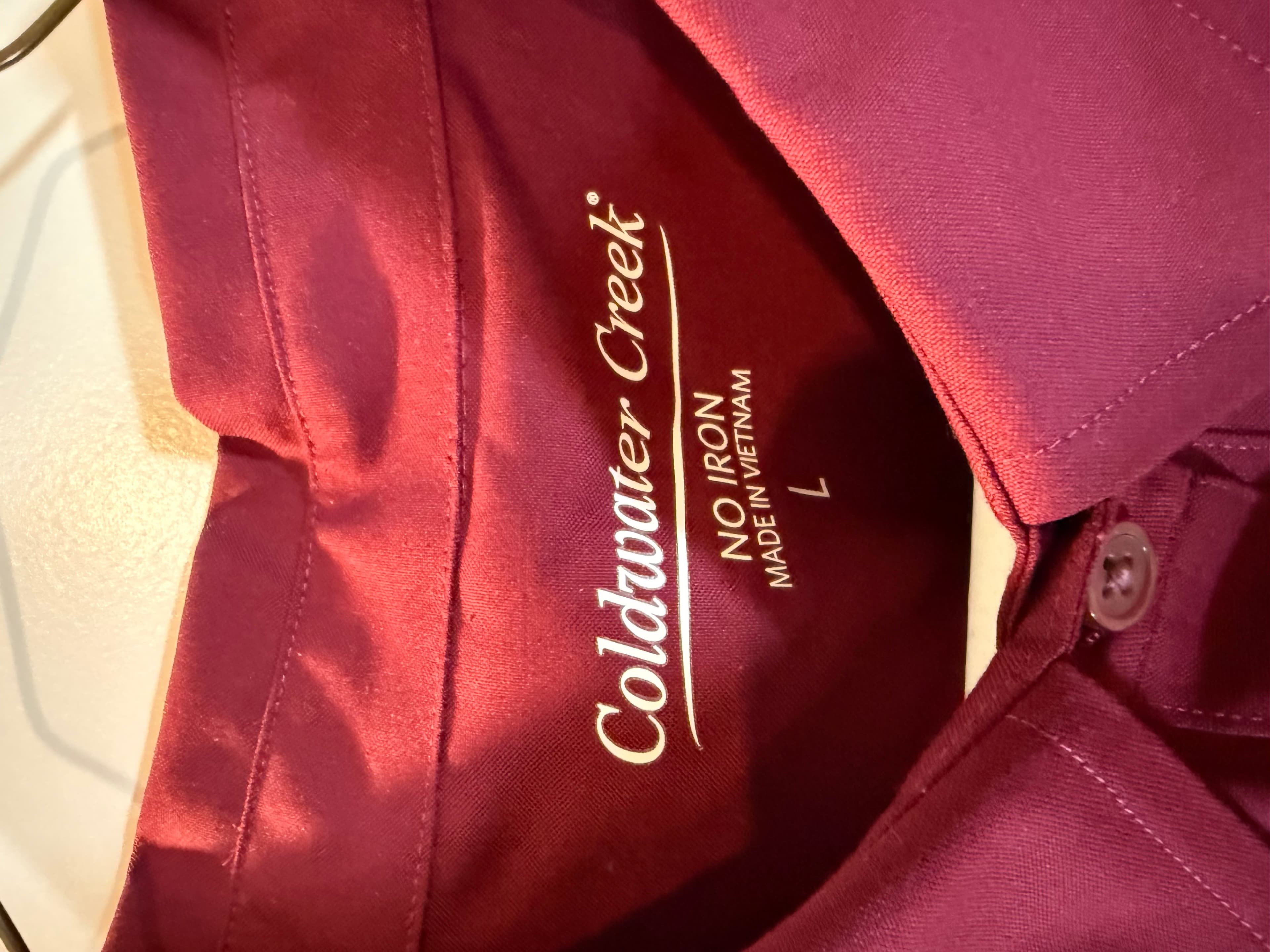Coldwater Creek No Iron Shirt Large - Thumbnail 2