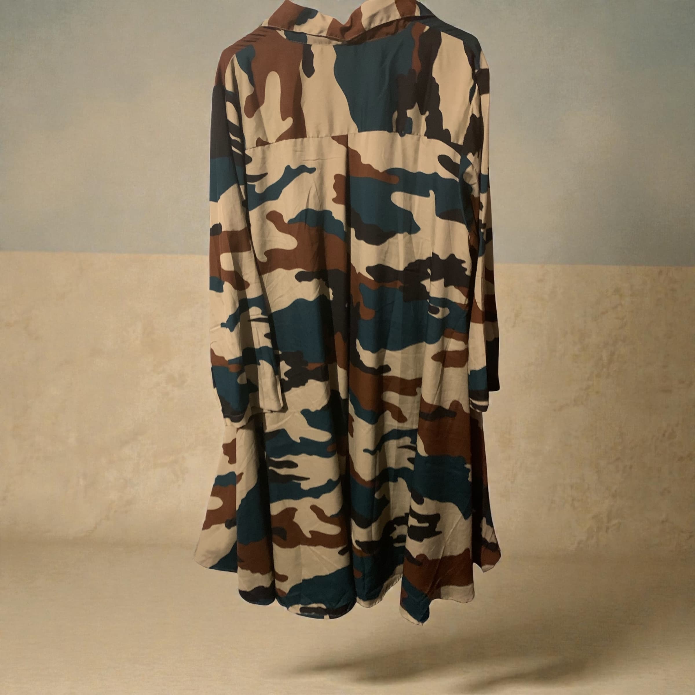 Angie & Isabel Camo Button-Up Dress - Thumbnail 2