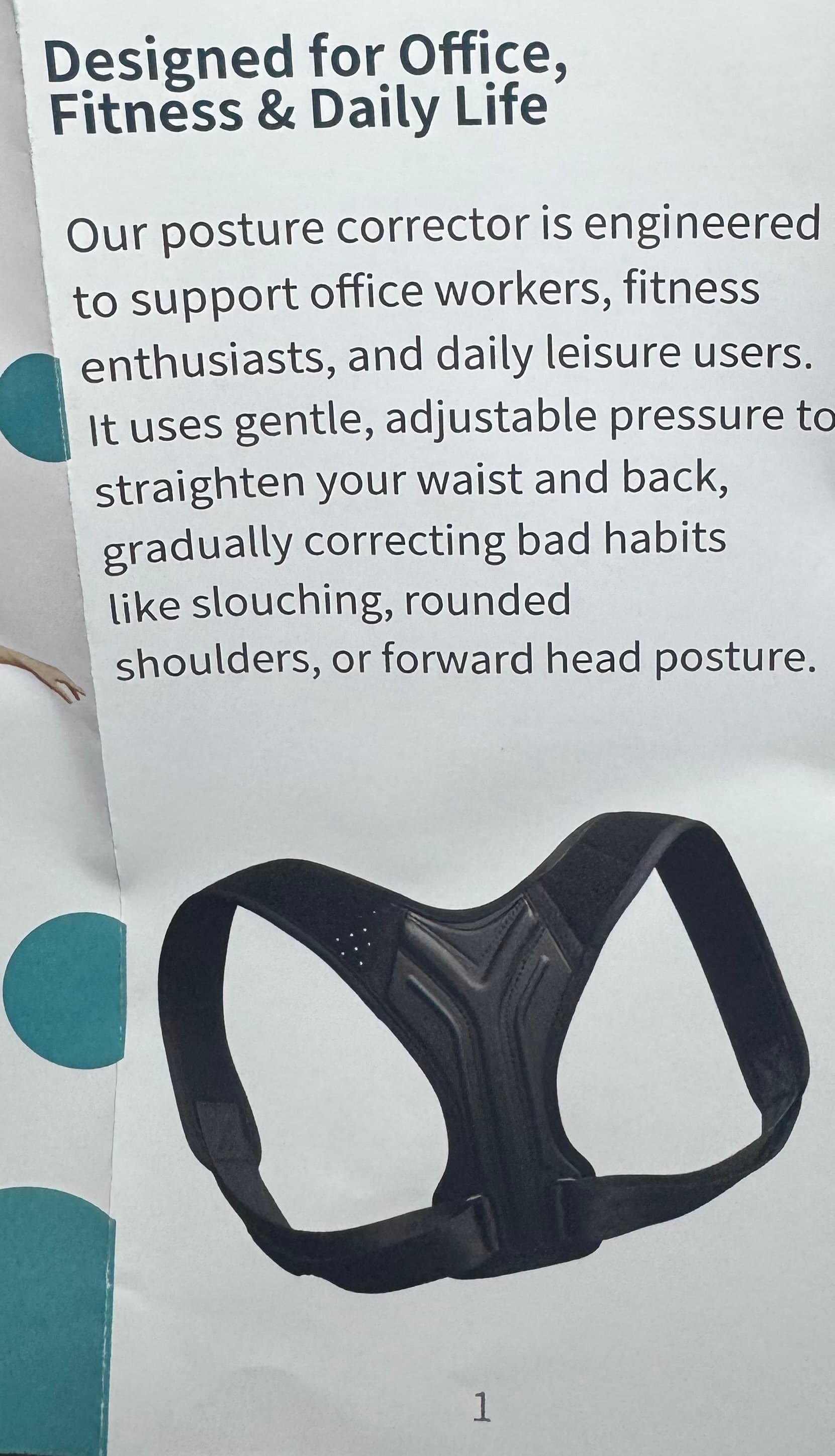Playire Posture Corrector Black - Thumbnail 10