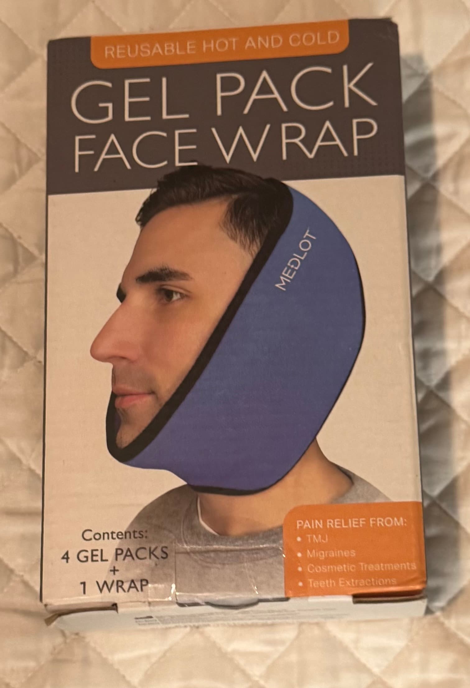 Medlot Gel Pack Face Wrap Reusable Hot Cold Therapy