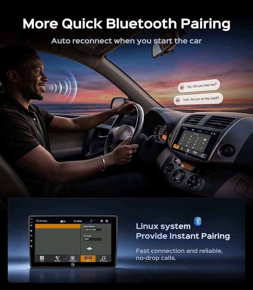 AINAVI 9" Car Stereo for Toyota RAV4 2006-2011 CarPlay Android Auto GPS BT FM - Thumbnail 10