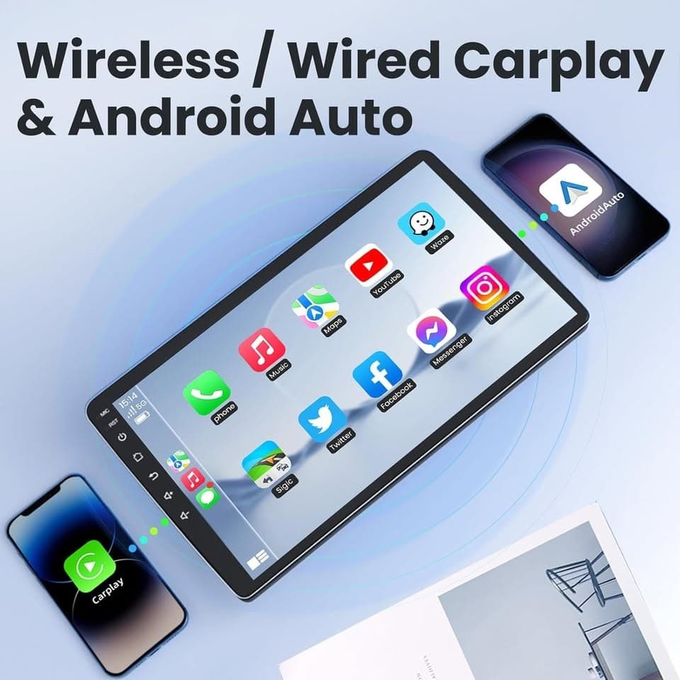 Jeep Compass Patriot 10" Android CarPlay Radio GPS WiFi BT 2009-2016 - Thumbnail 8