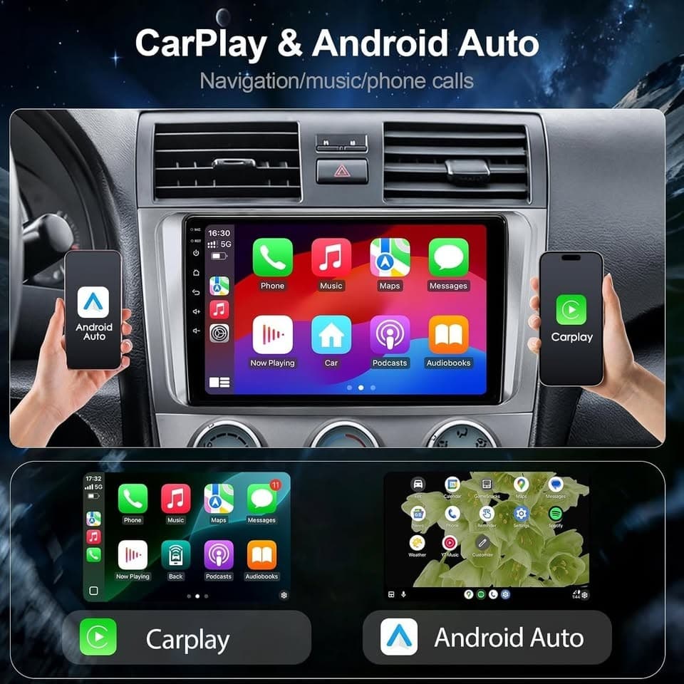 64GB Android 13, 9" Car Stereo for 2006-2011 Toyota Camry CarPlay - Thumbnail 9