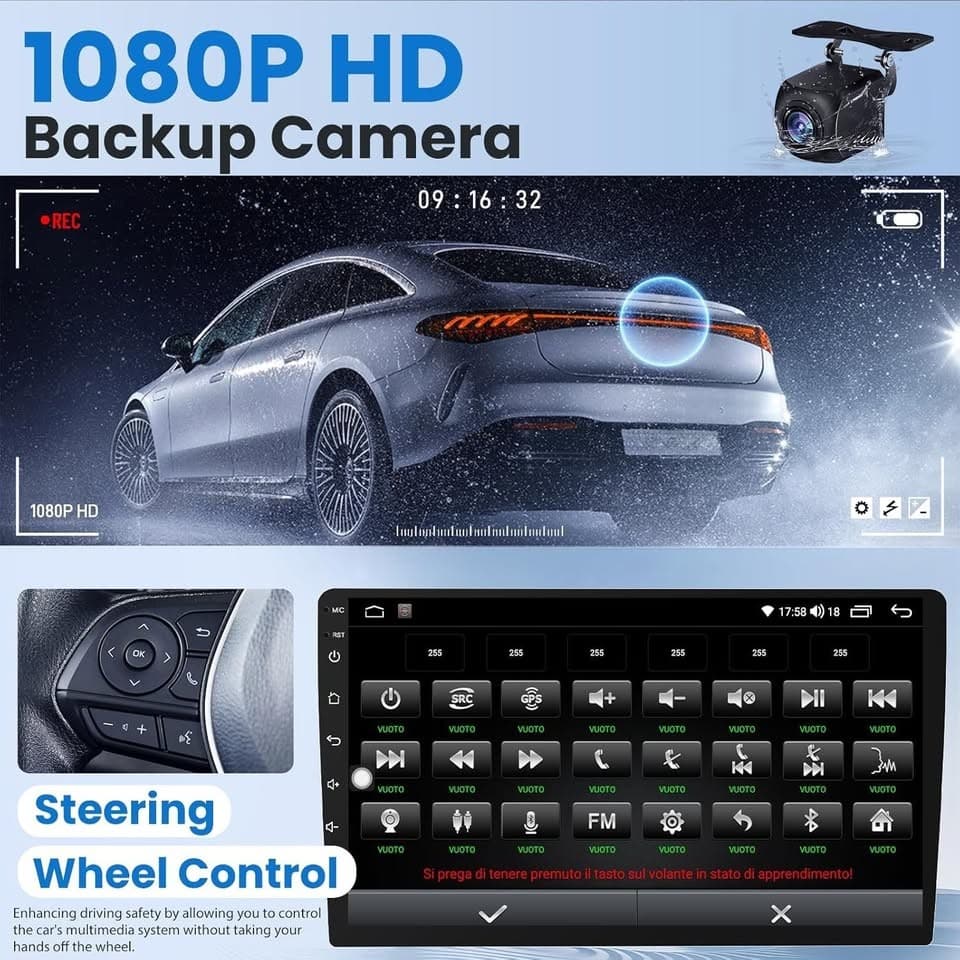 Jeep Compass Patriot 10" Android CarPlay Radio GPS WiFi BT 2009-2016 - Thumbnail 6